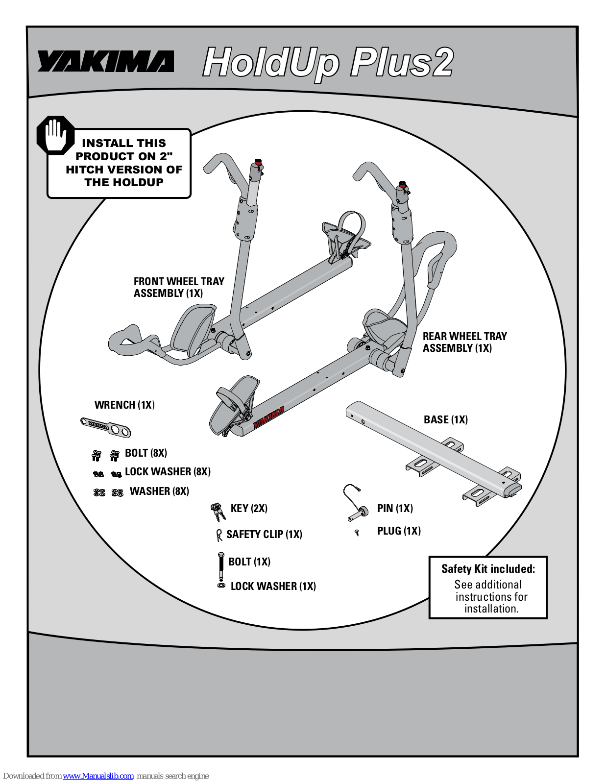 Yakima HoldUp Plus2 Installation Instructions