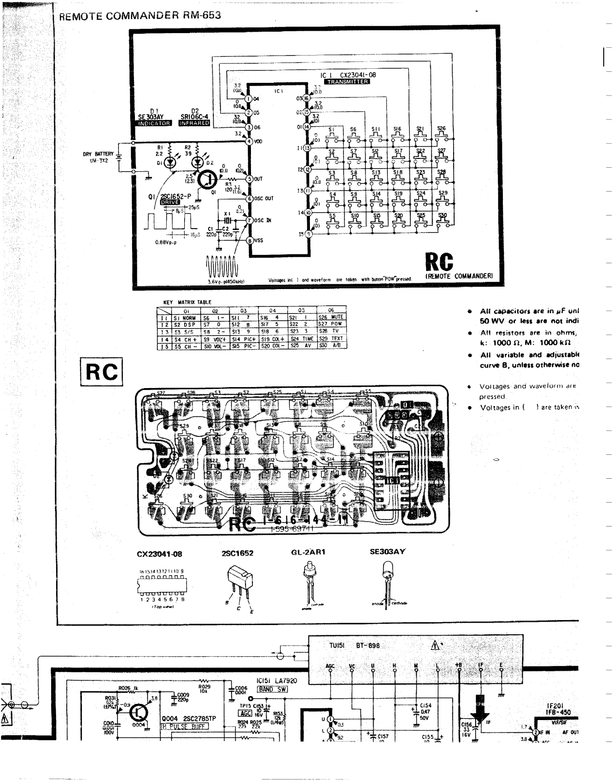 SONY KV-1473RWP Schematic