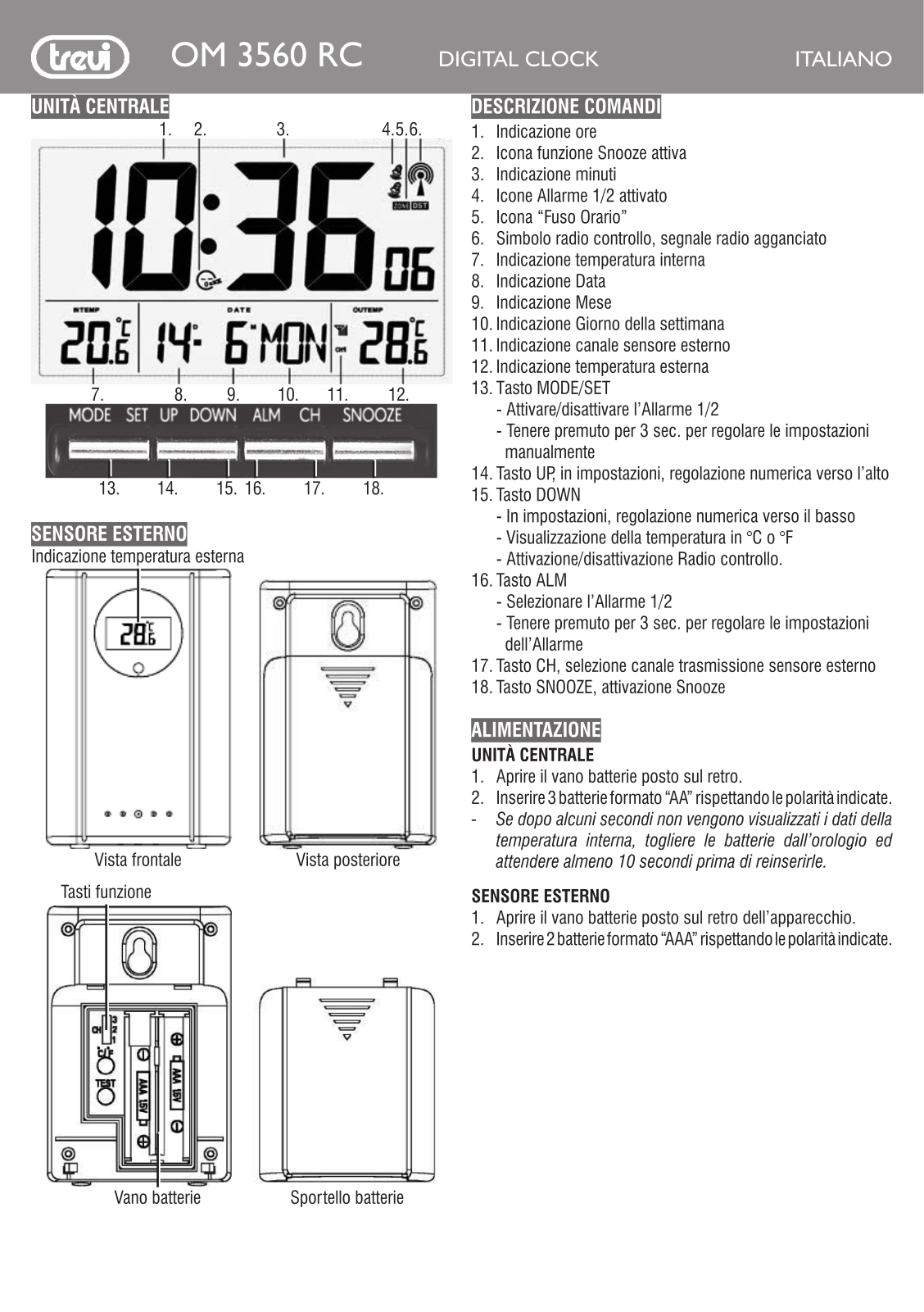 Trevi OM 3560 RC User guide - ManualMachine.com