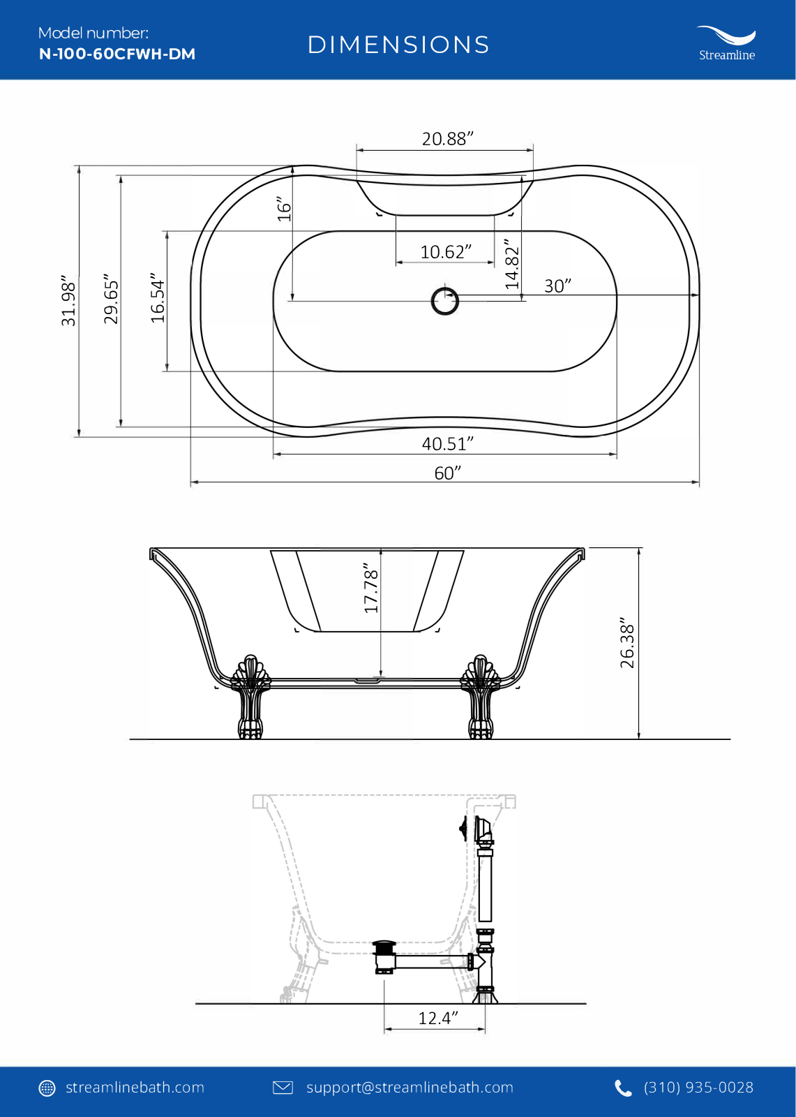 Streamline Bath SLBH8040 Specifications - ManualMachine.com