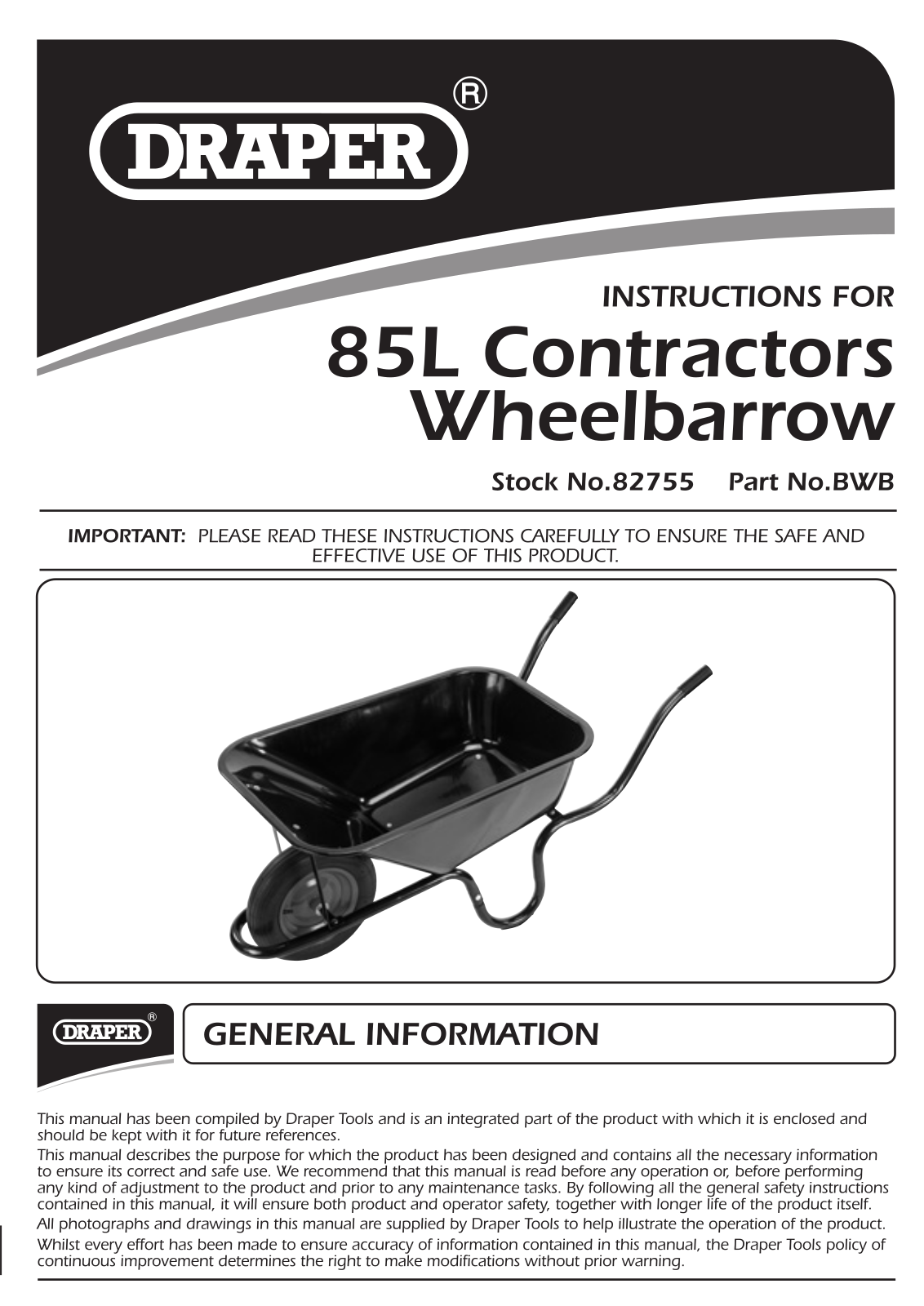 Draper Tools 82755 Instructions - ManualMachine.com