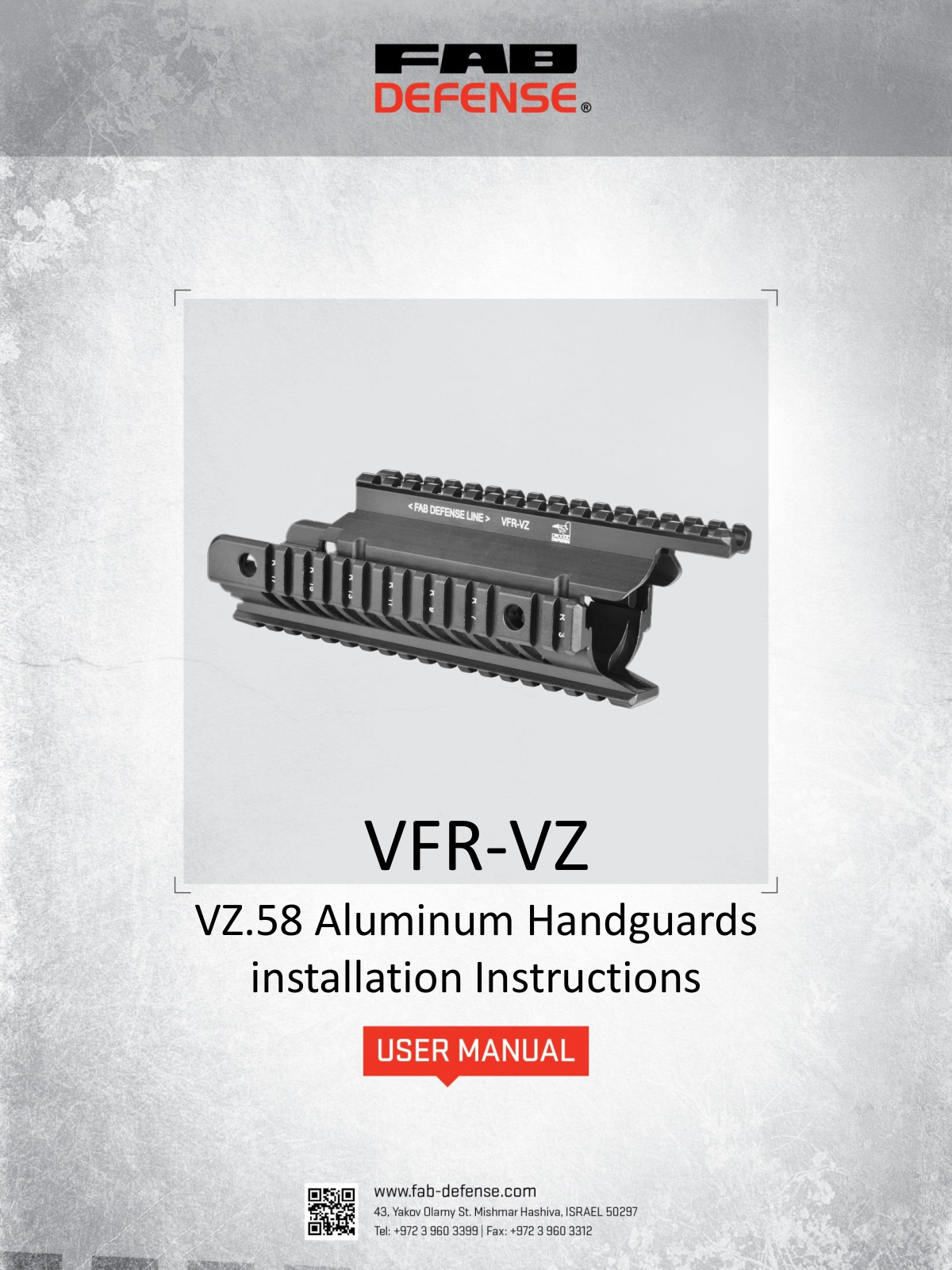 FAB Defense VFR-VZ User Manual