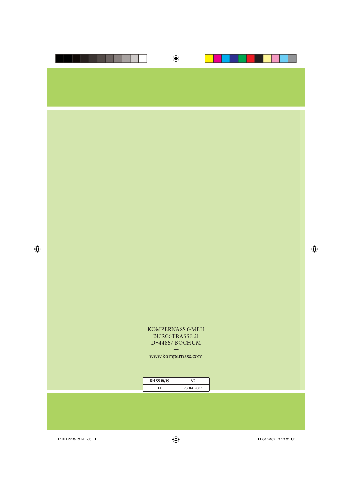 Balance KH 5518 User Manual