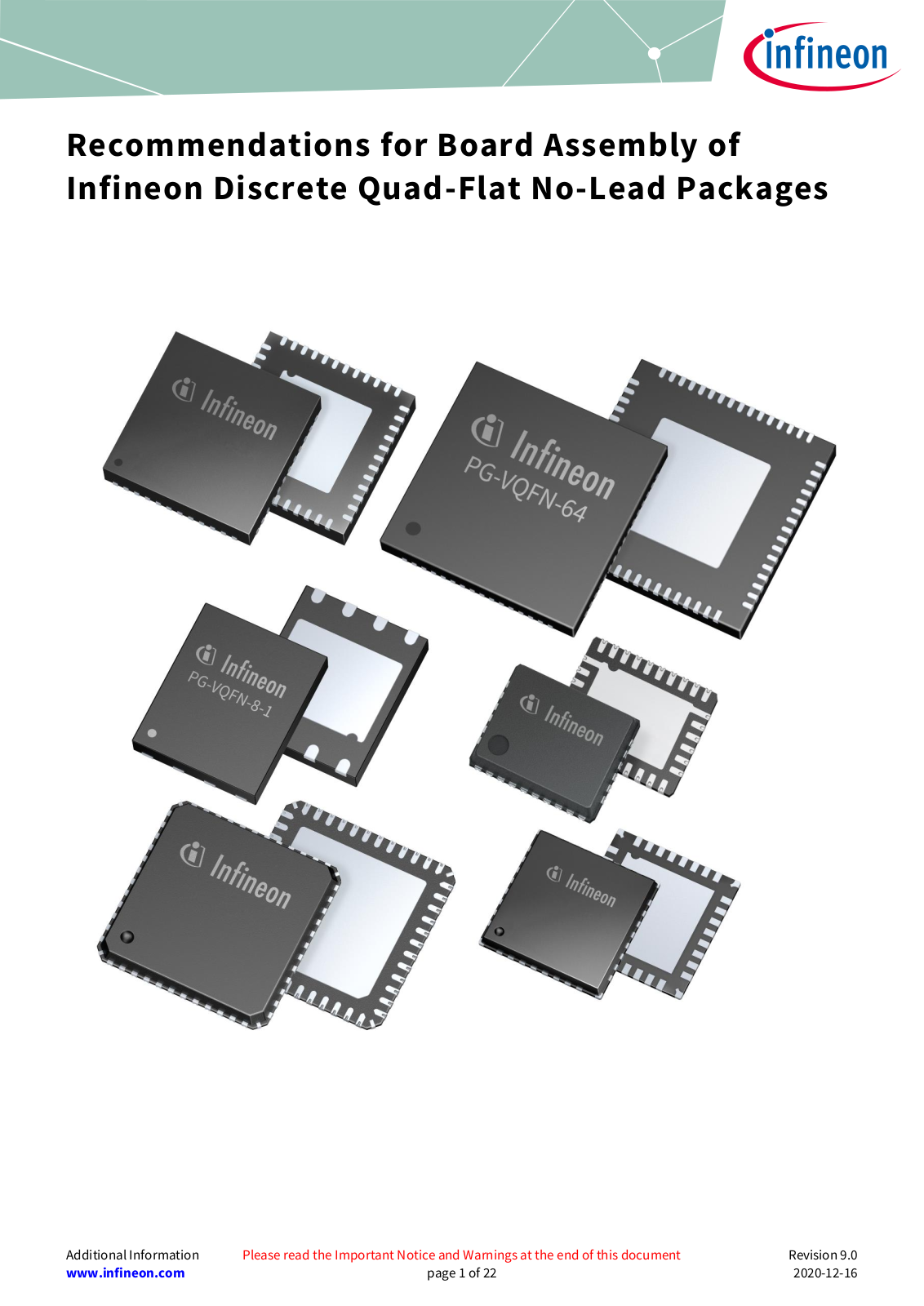 Infineon PG-VQFN-64 User Manual