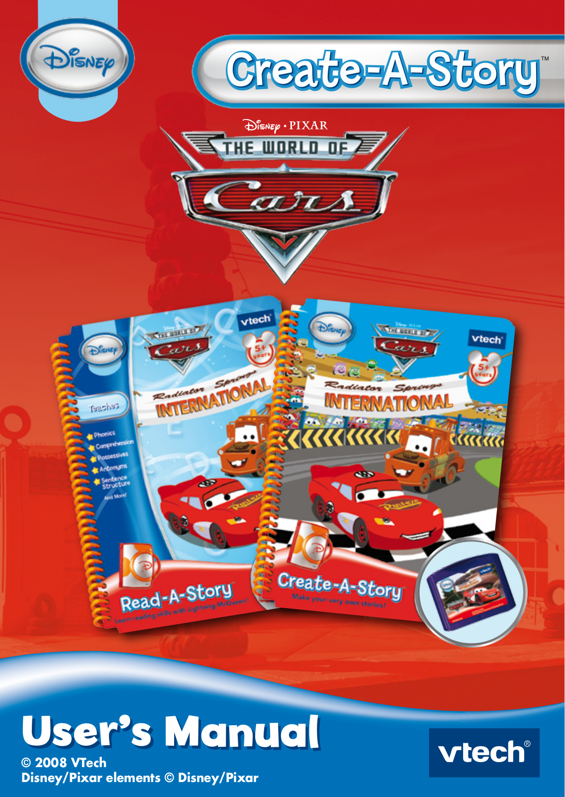 Vtech CREATE-A-STORY CARS User Manual