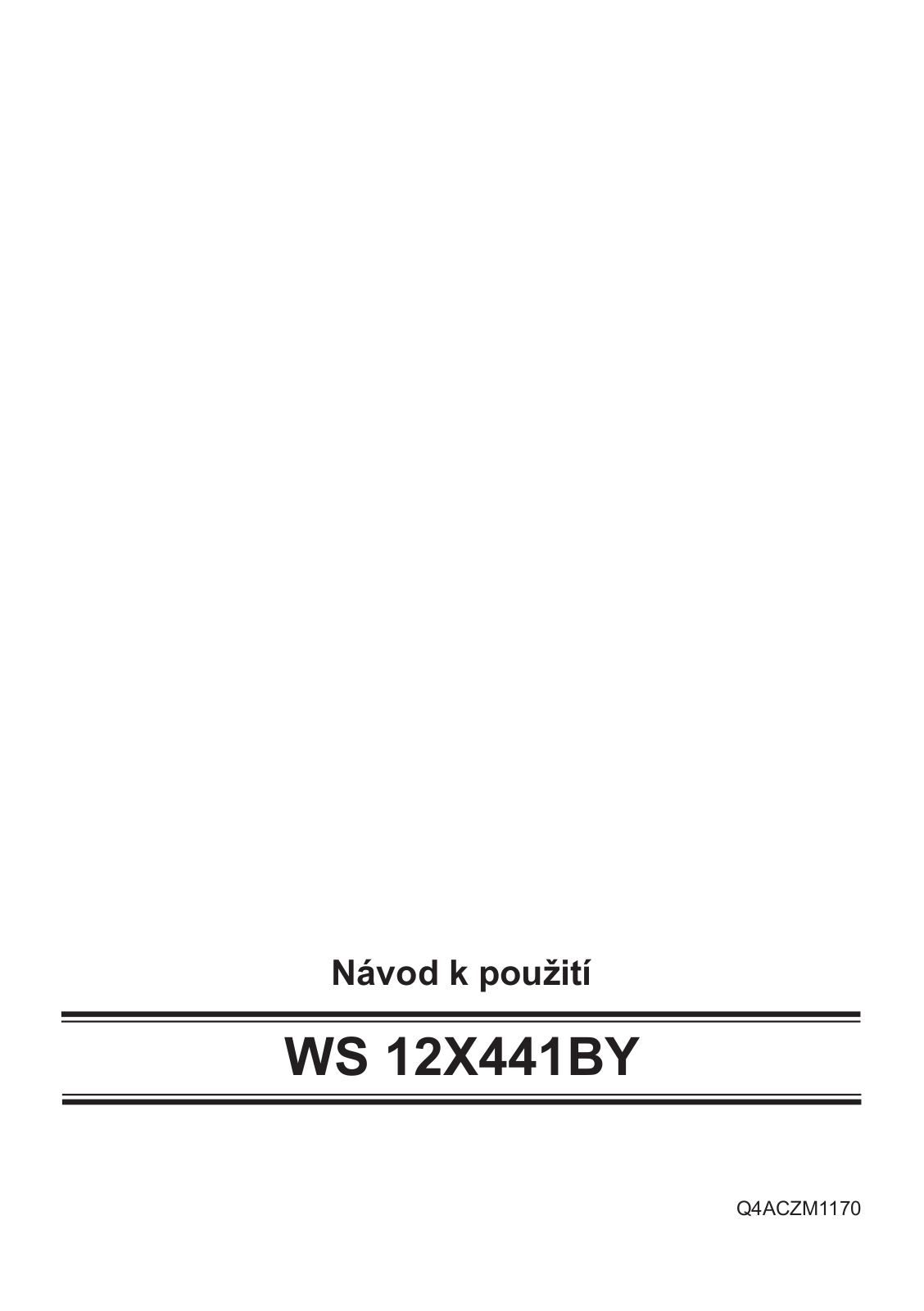 Siemens WS 12X441 BY User Manual