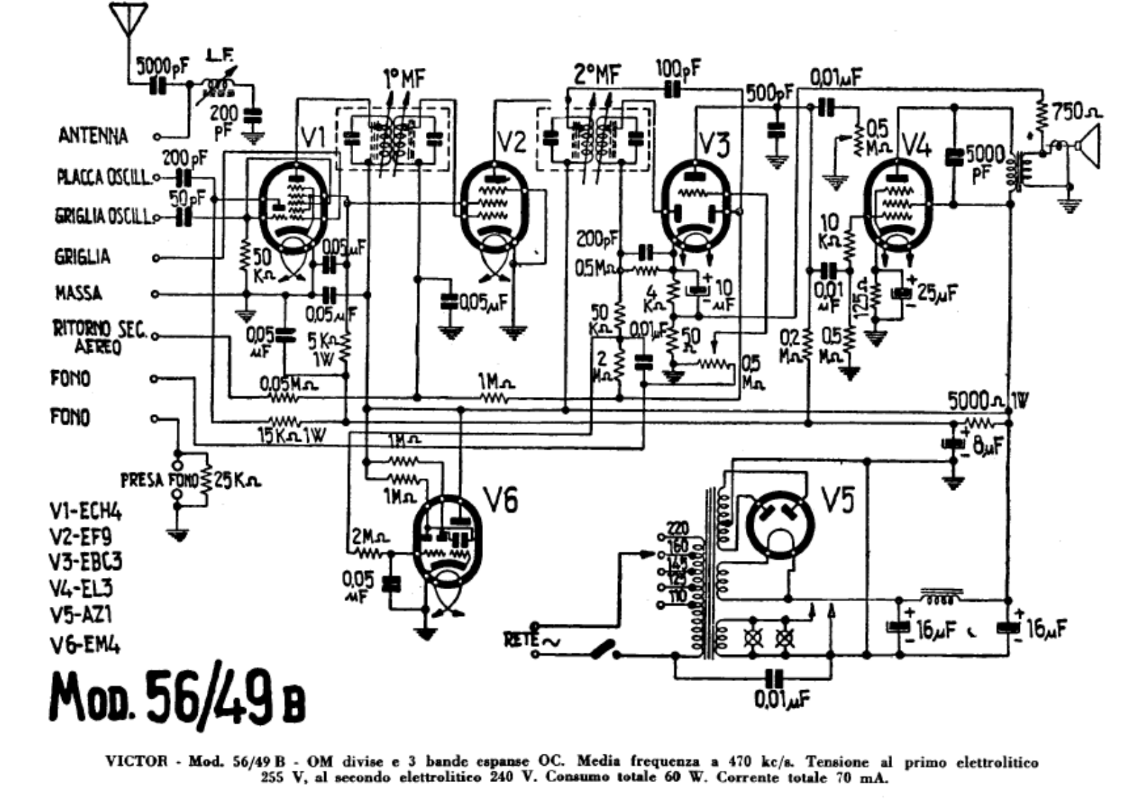 Victor 56 49b schematic