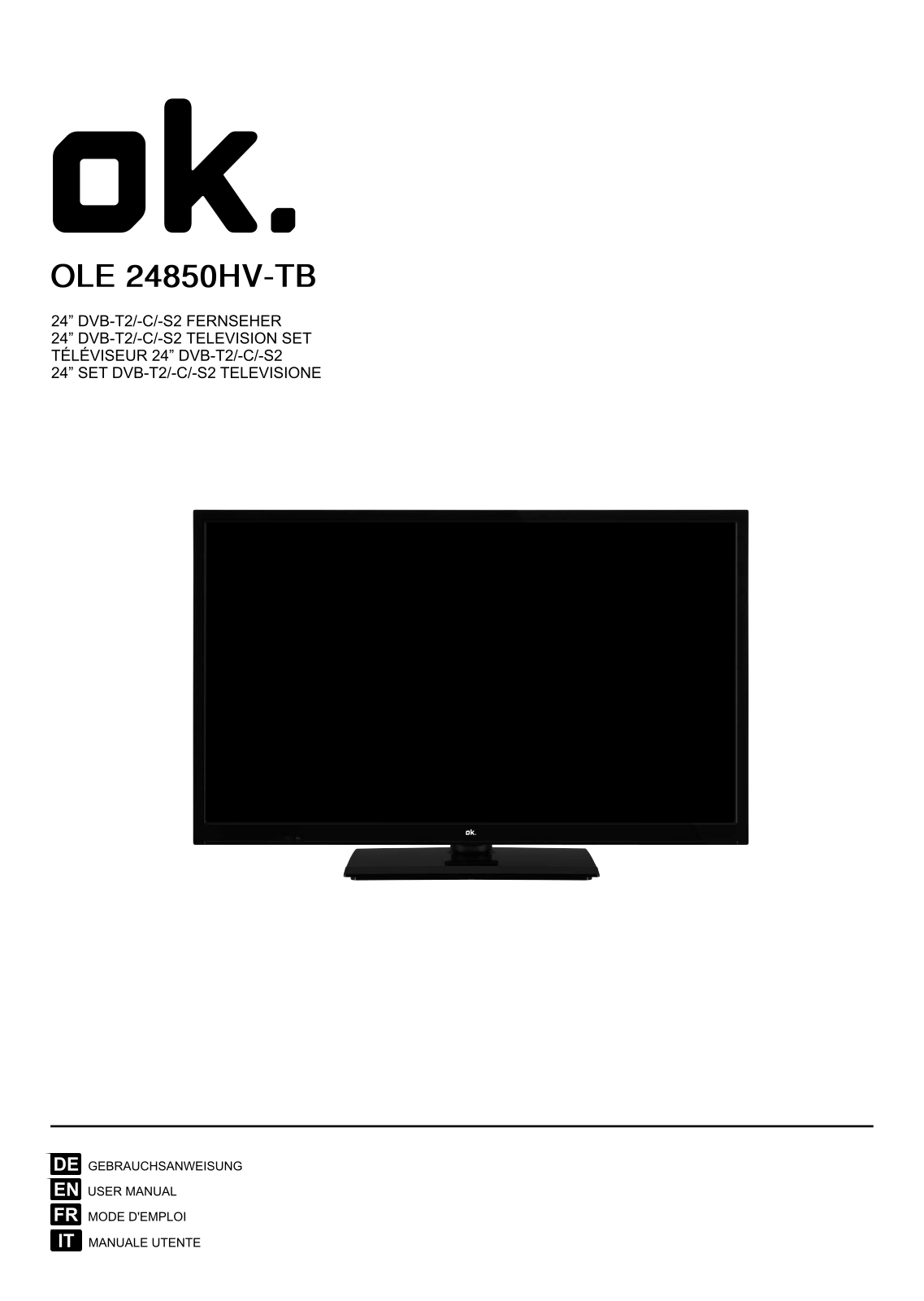 OK. OLE 24850HV-TB User guide - ManualMachine.com