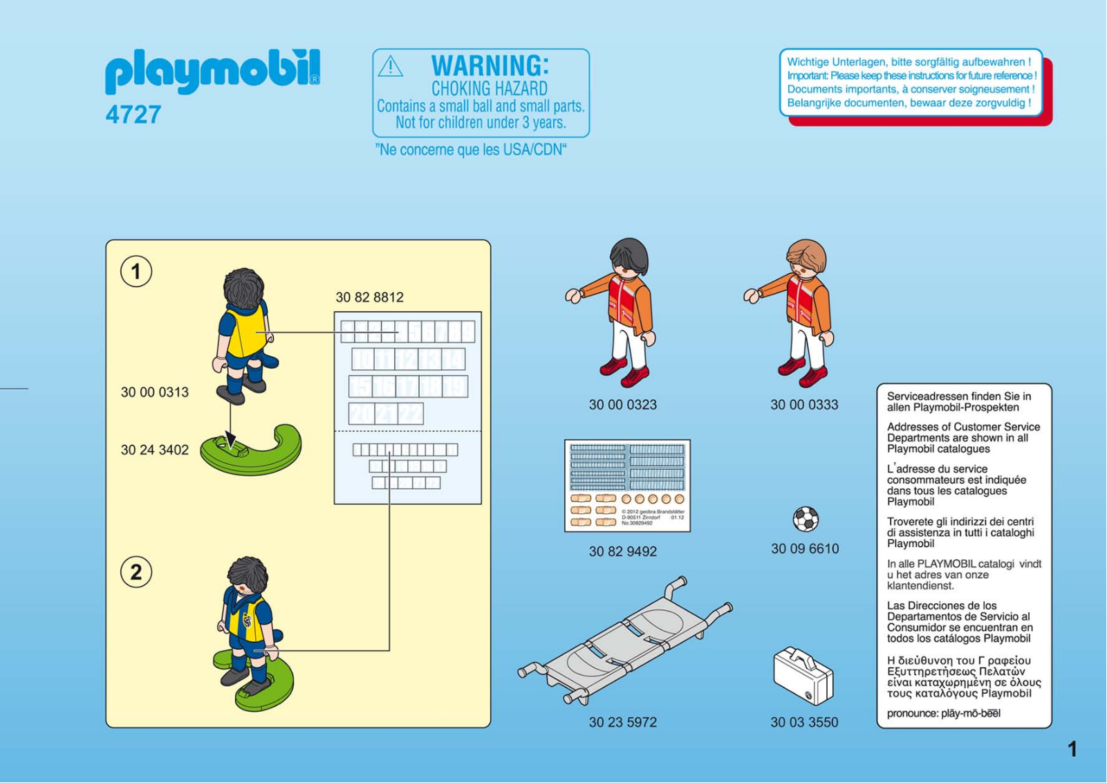 Playmobil 4727 Instructions