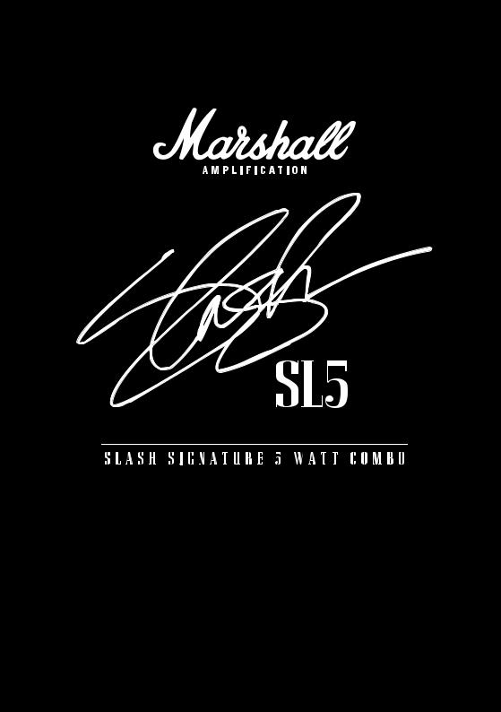 Marshall SL5 Owner`s Manual