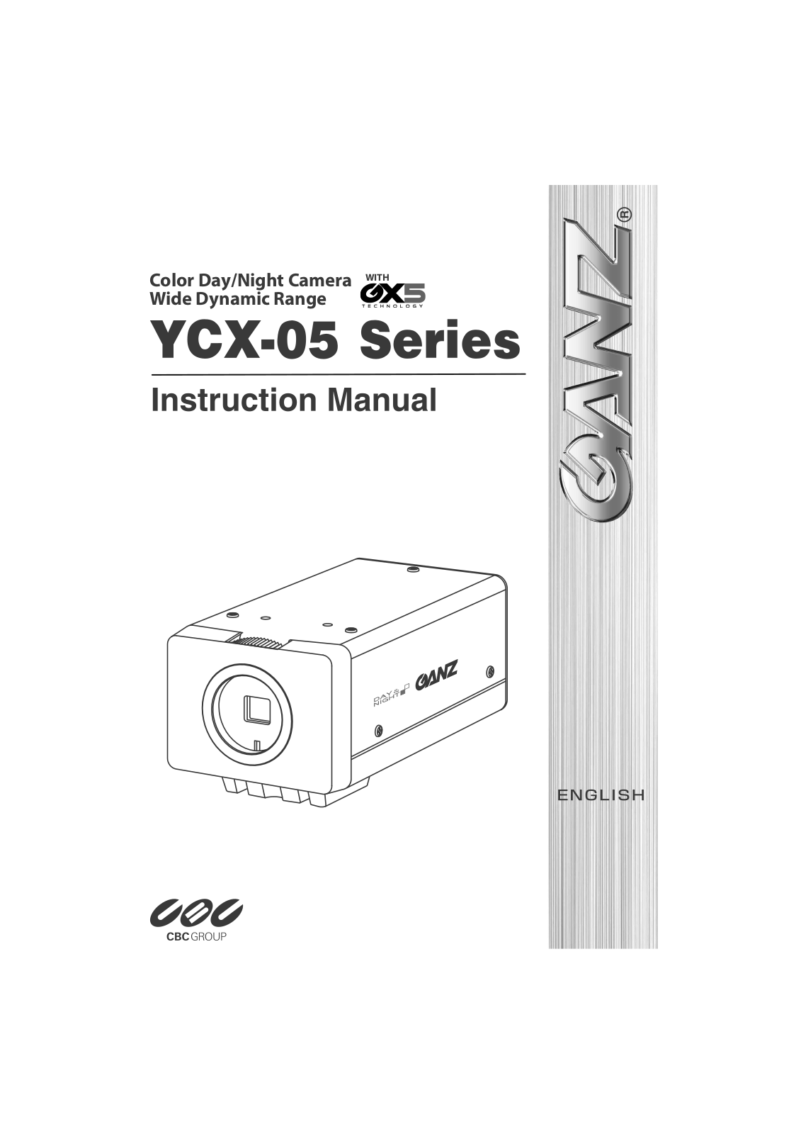 Ganz YCX-05 SERIES Instruction Manual