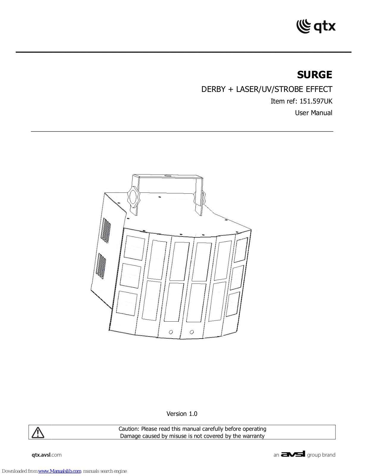 Qtx SURGE, 151.597UK User Manual