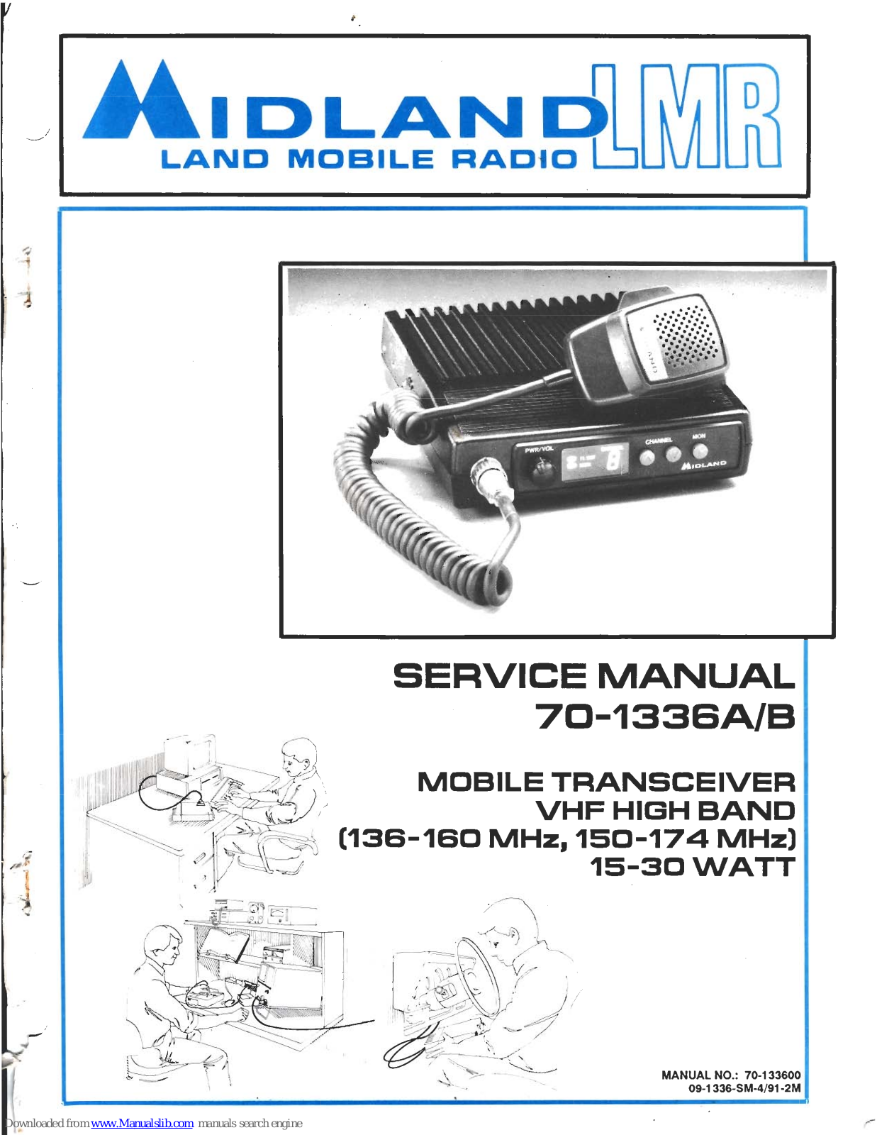 Midland 70-1336A, 70-1336B Service Manual