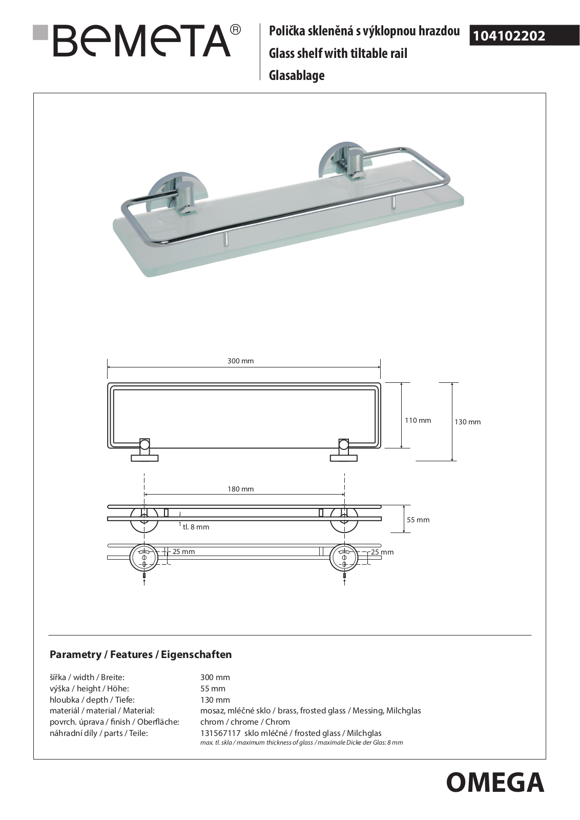 Bemeta Omega 104102202 User guide