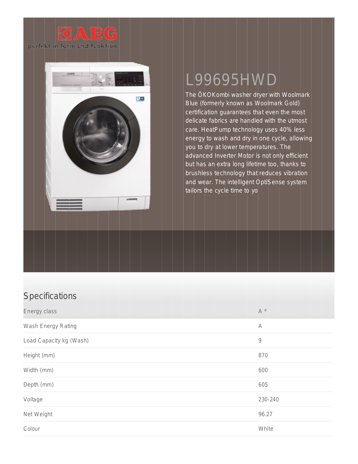 AEG T65170AV User Manual