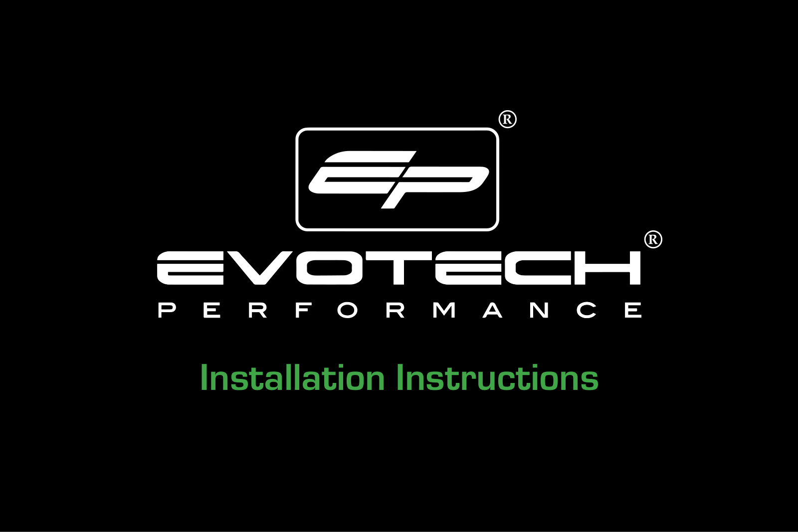 Evotech Performance MIRROR EXTENSIONS Installation Instructions Manual