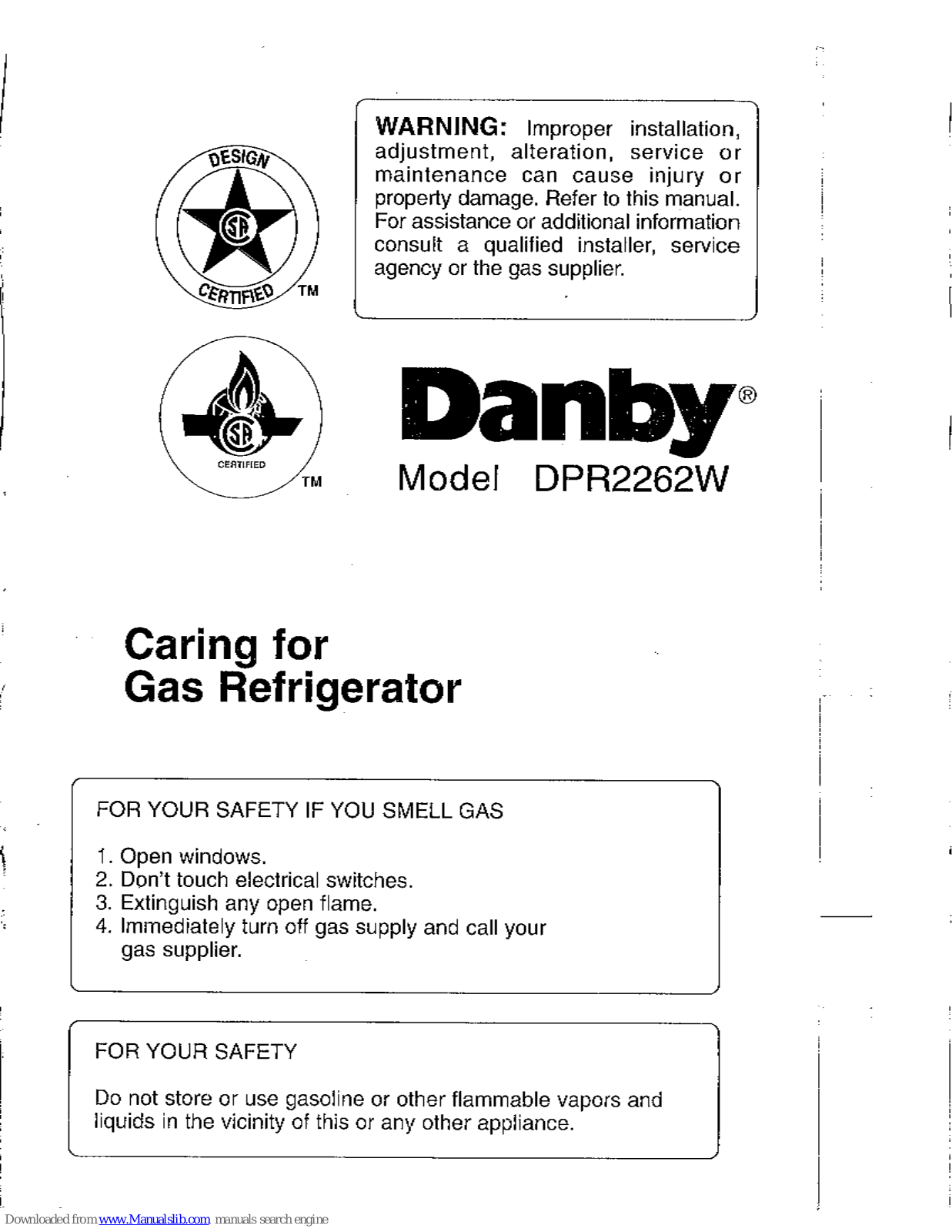 Danby DPR2262, DPR2262WCD User Manual - ManualMachine.com