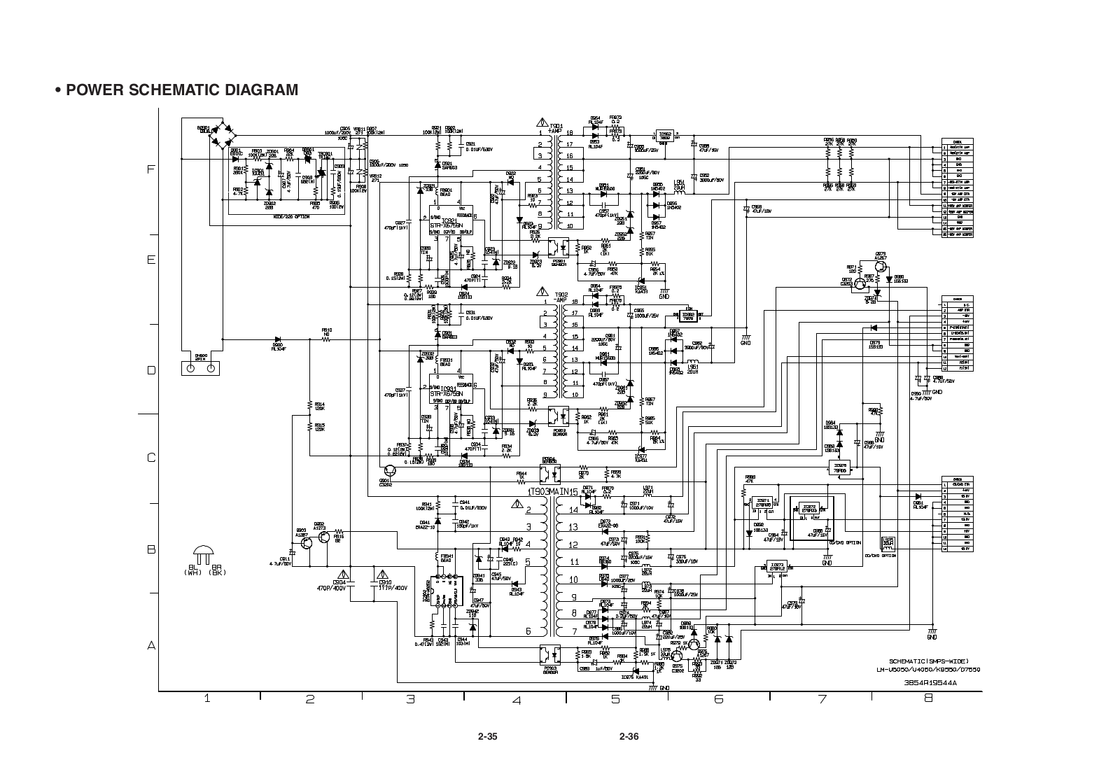 LG LM-U5050, LM-U4050, LM-K9550, LM-D7550 Diagram