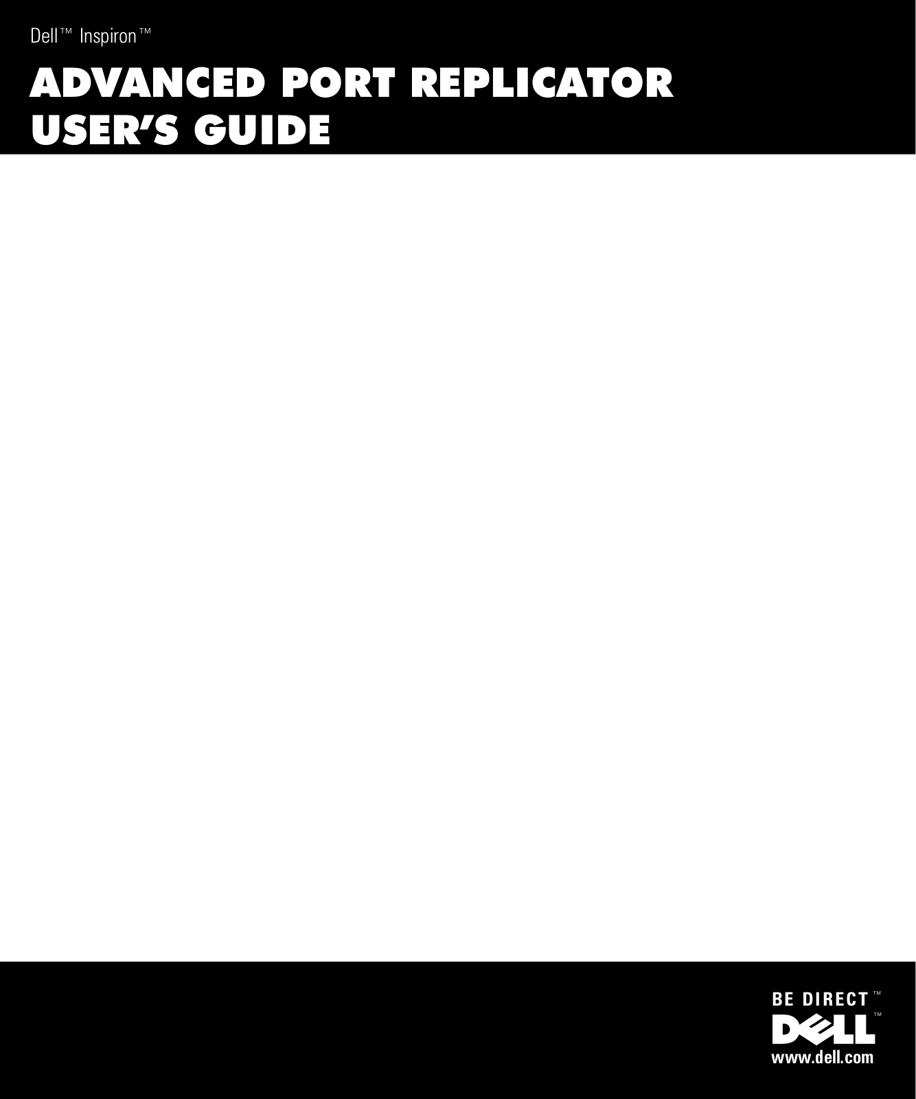Dell Inspiron 3800 User Manual