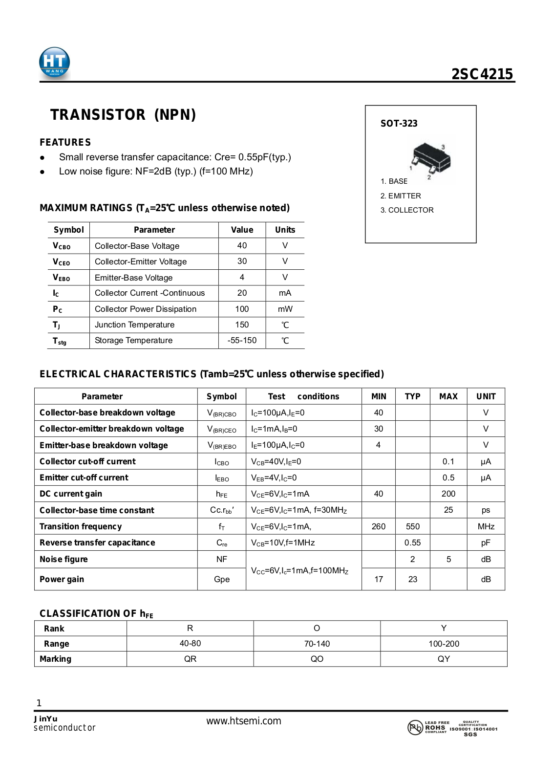 Datasheet 2sc4215 Datasheet - ManualMachine.com