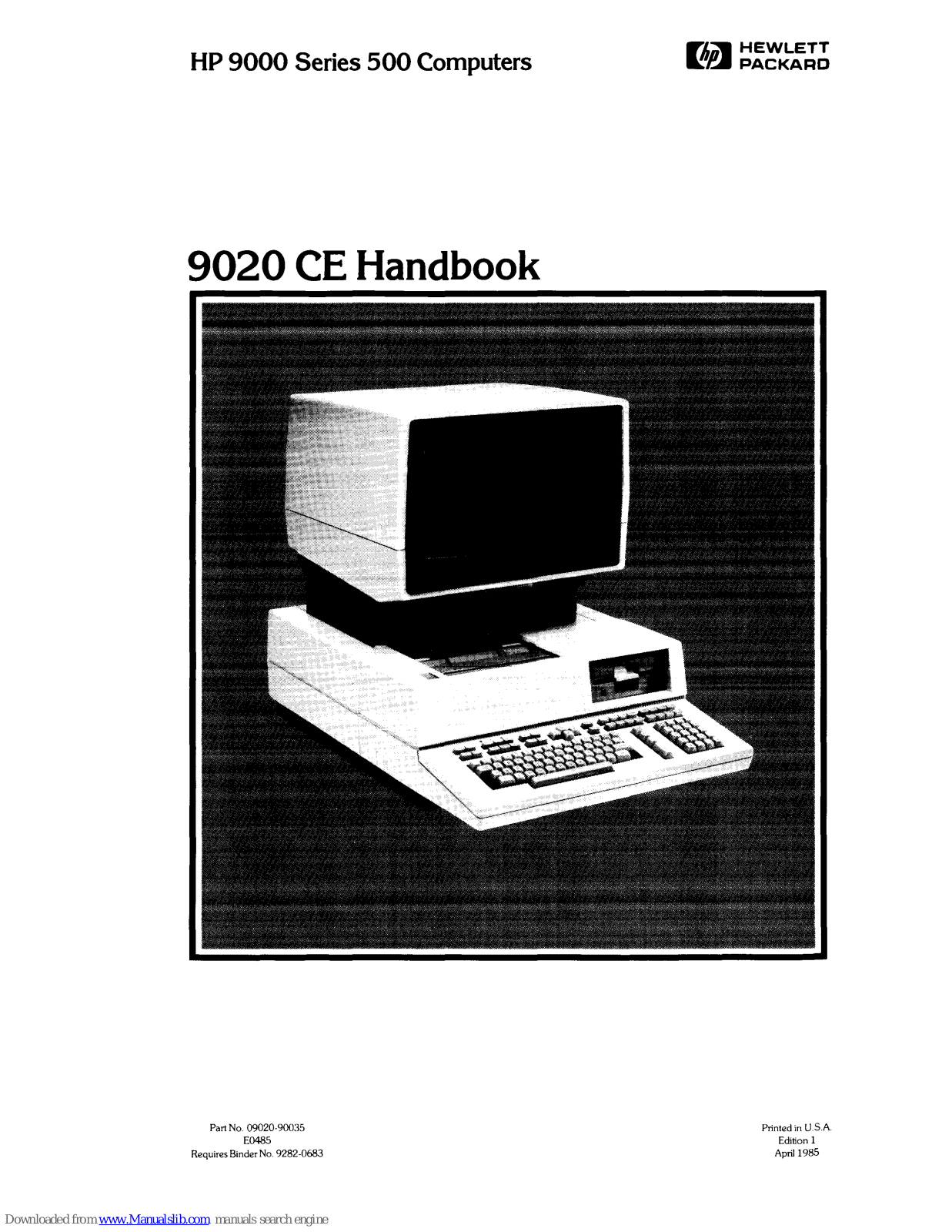 HP 9020A, 9020B, 9020C, 9020AS, 9020AT Handbook - ManualMachine.com