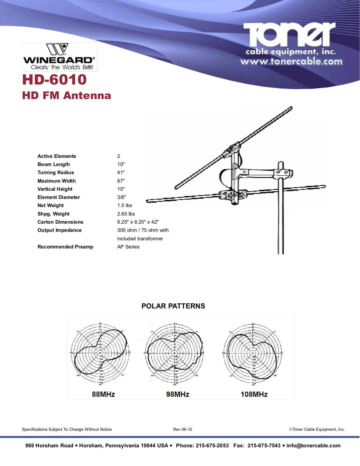 Toner Cable HD6010 User Manual