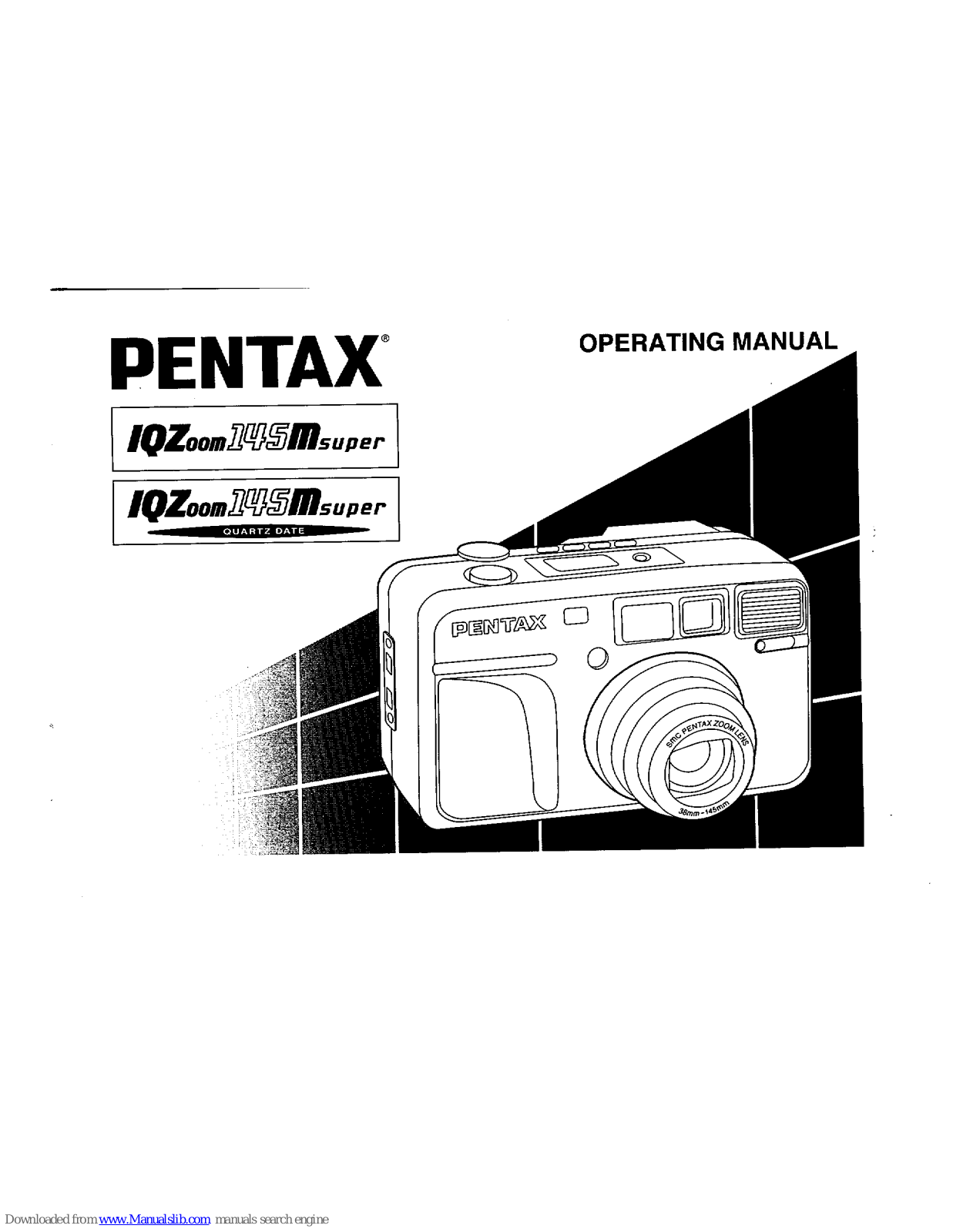 Pentax 145M Super, IQZoom 145 M super, IQZoom 145 M super Quartz Date User Manual