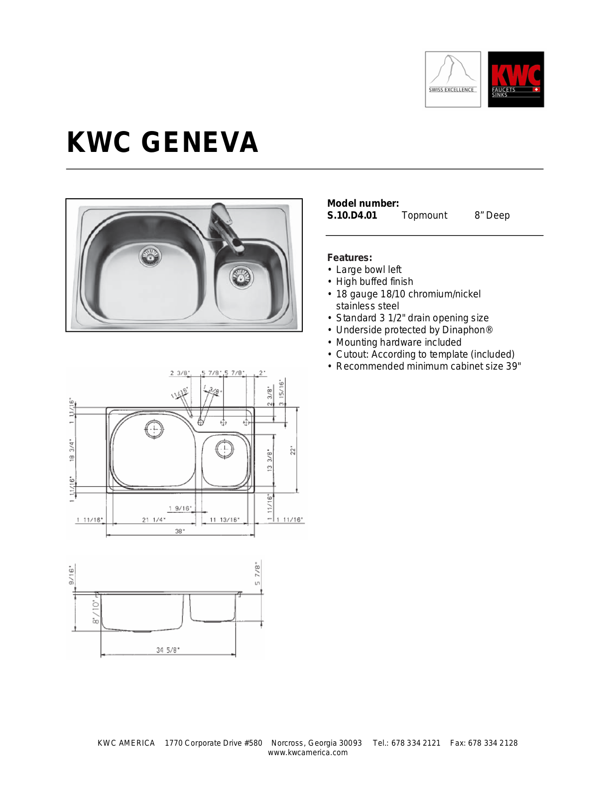 KWC S.10.D4.01 User Manual