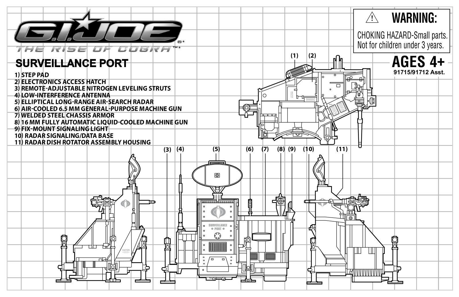 HASBRO GI Joe ROC Surveillance Port User Manual