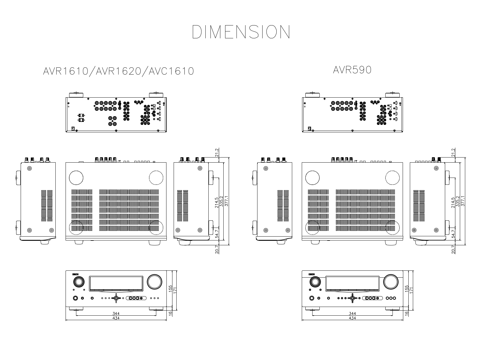 DENON AVR-1620 User Manual