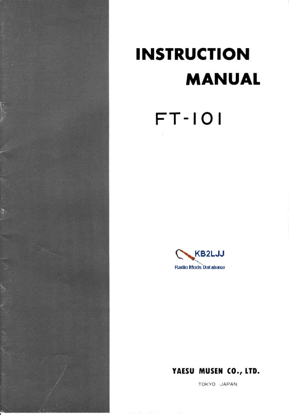 YAESU FT-101 User Manual