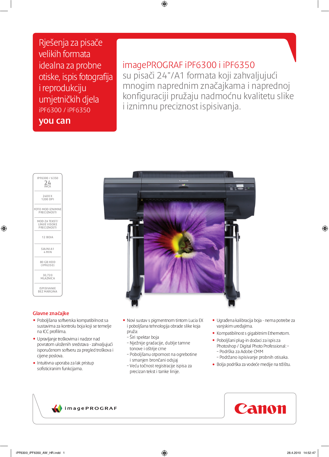 Canon IPF 6300, IPF 6350 BROCHURE