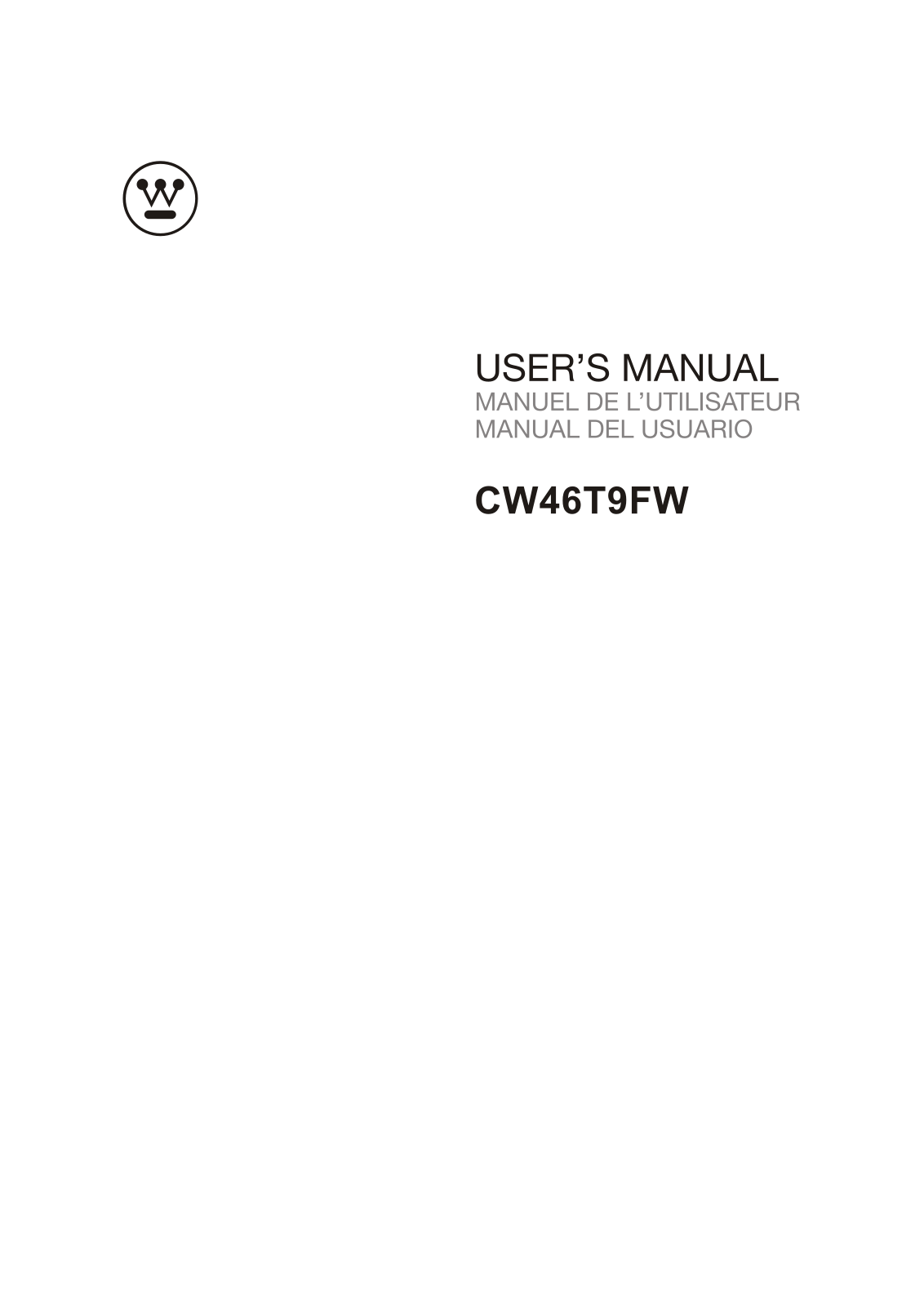 Westinghouse CW46T9FW User Manual