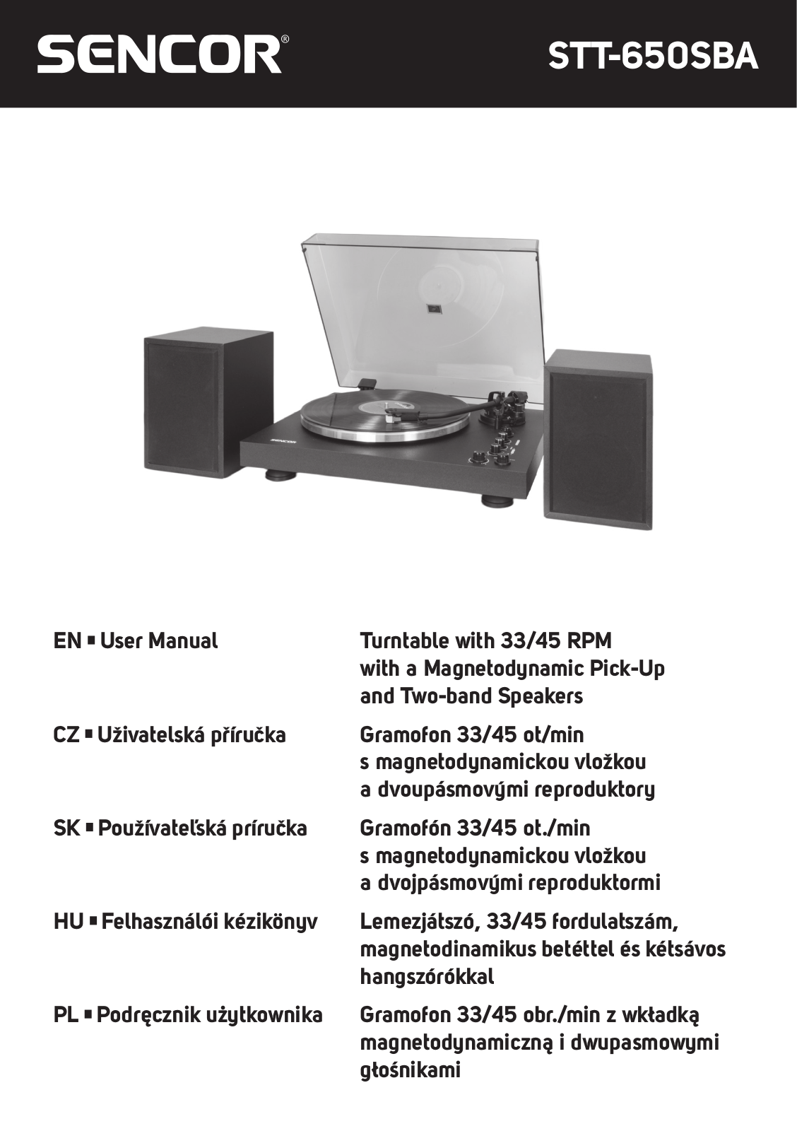 SENCOR STT 650SBA User guide - ManualMachine.com