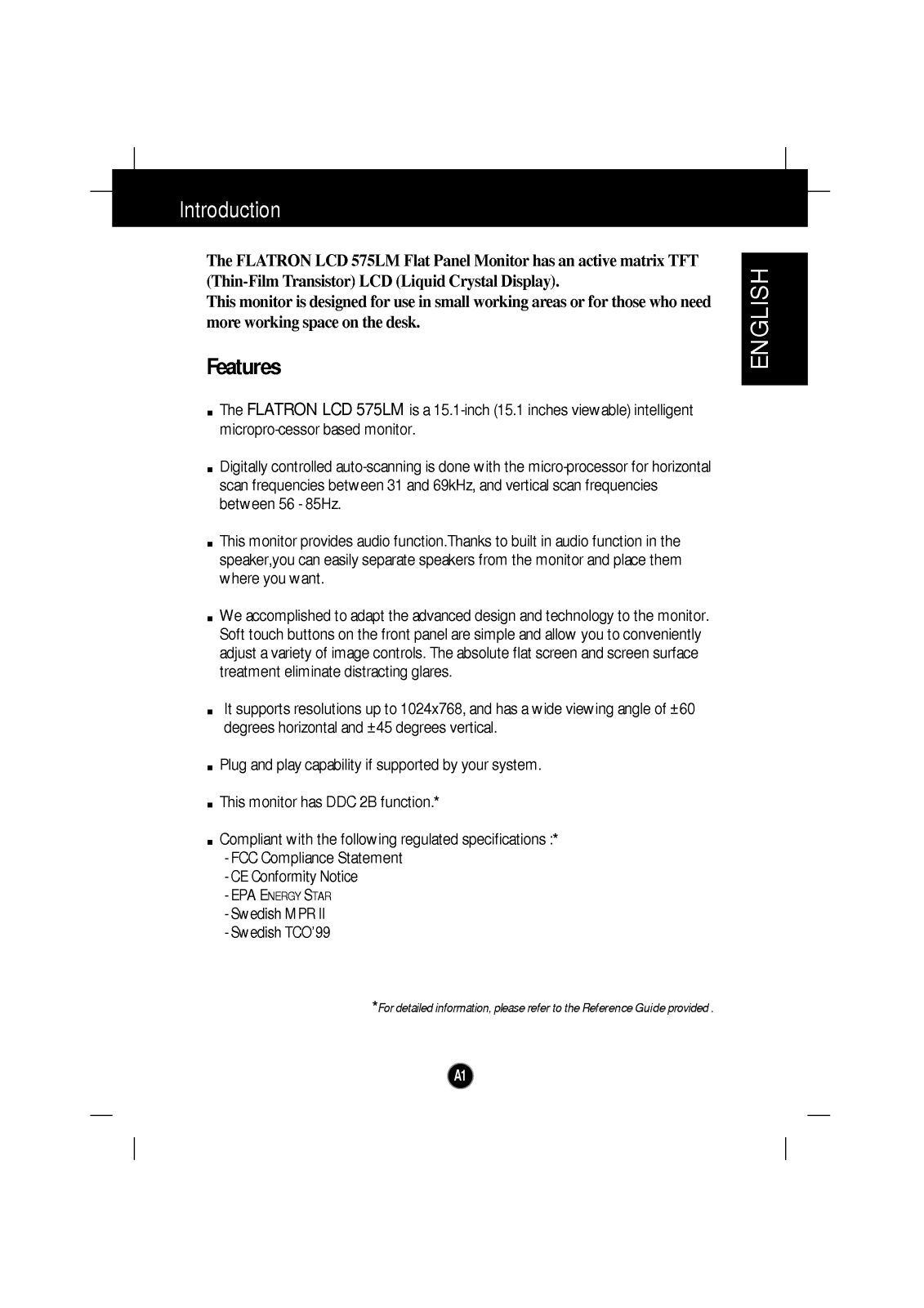 LG FLATRON LCD 575LM-LM575BA User Manual