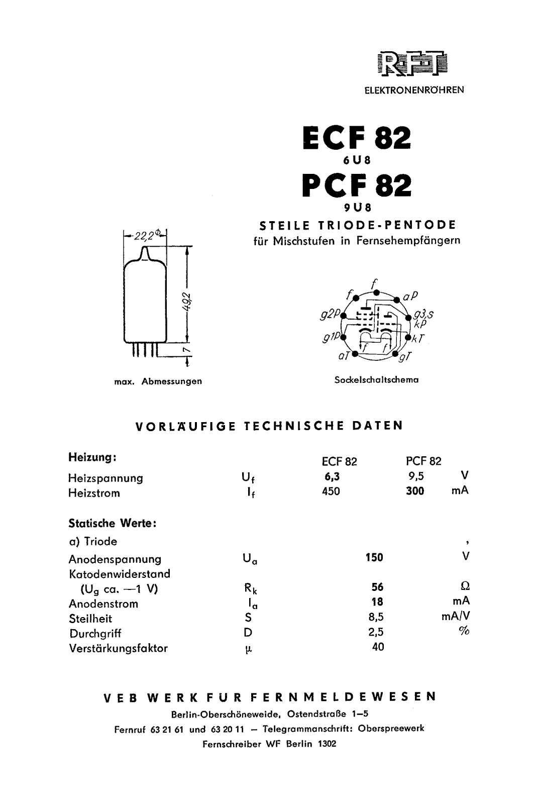 Philips ecf82 DATASHEETS