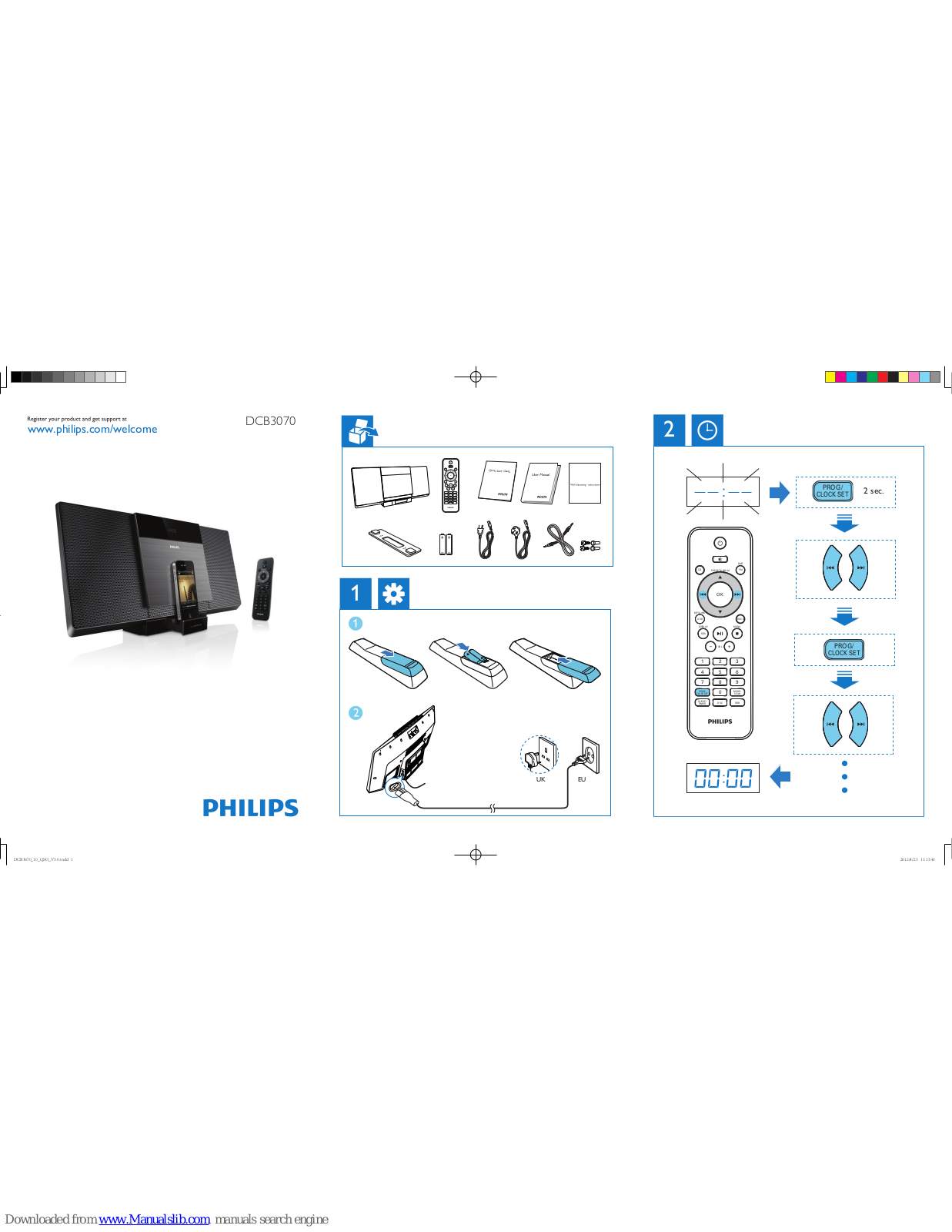 Philips DCB3070/10, DCB3070 Quick Start Manual - ManualMachine.com