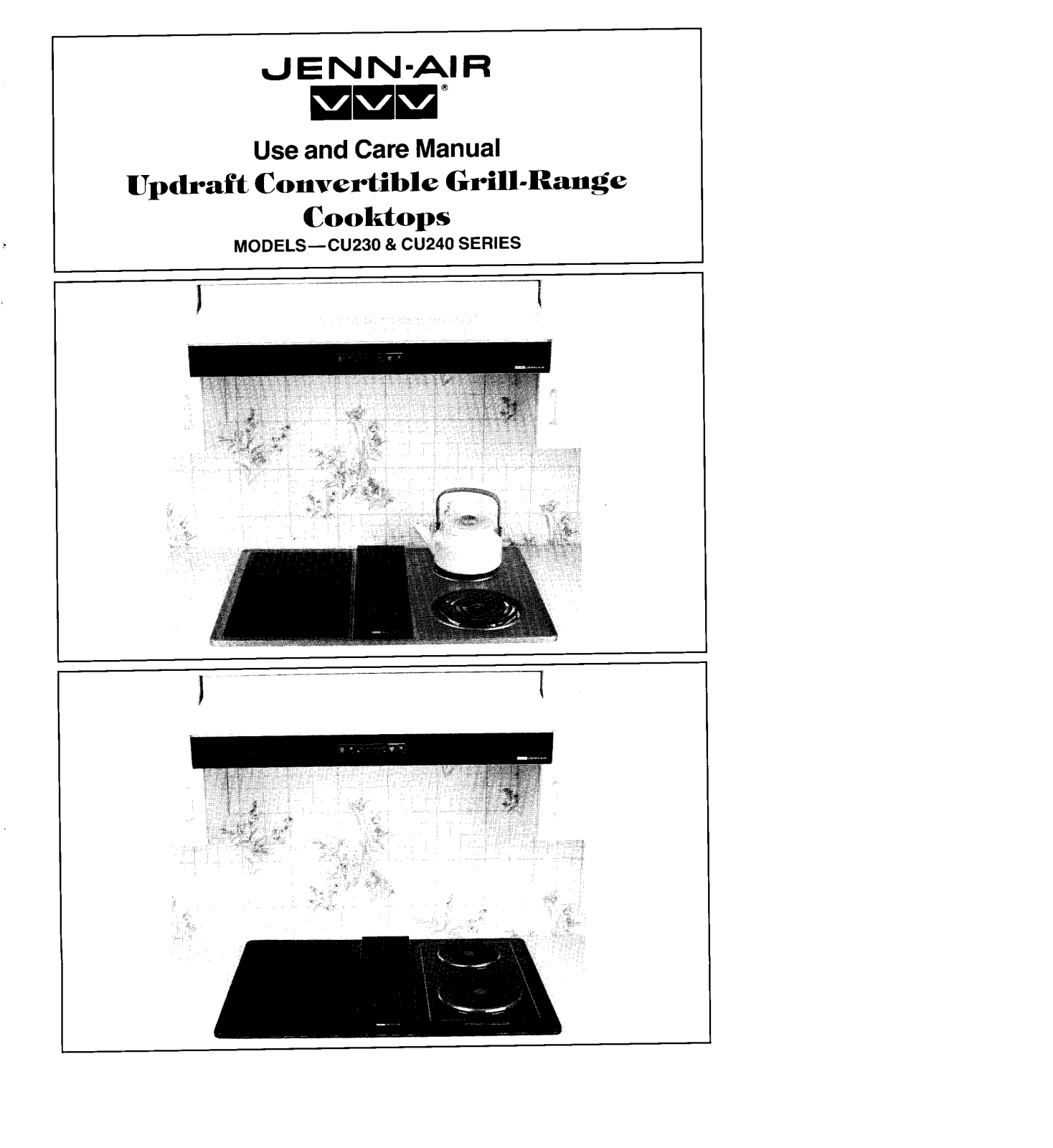 JennAir CU230, CU240, CU240B Owner's Manual