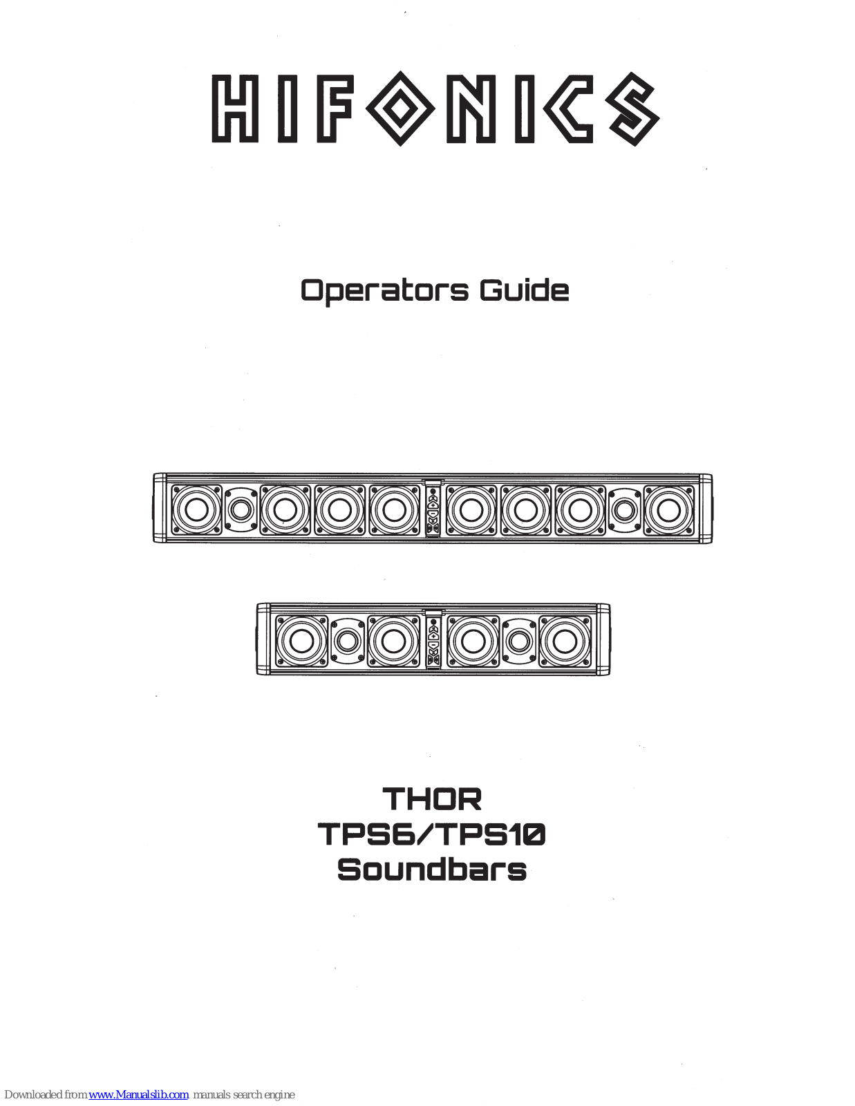 Hifonics TPS6, TPS10 Operator's Manual - ManualMachine.com