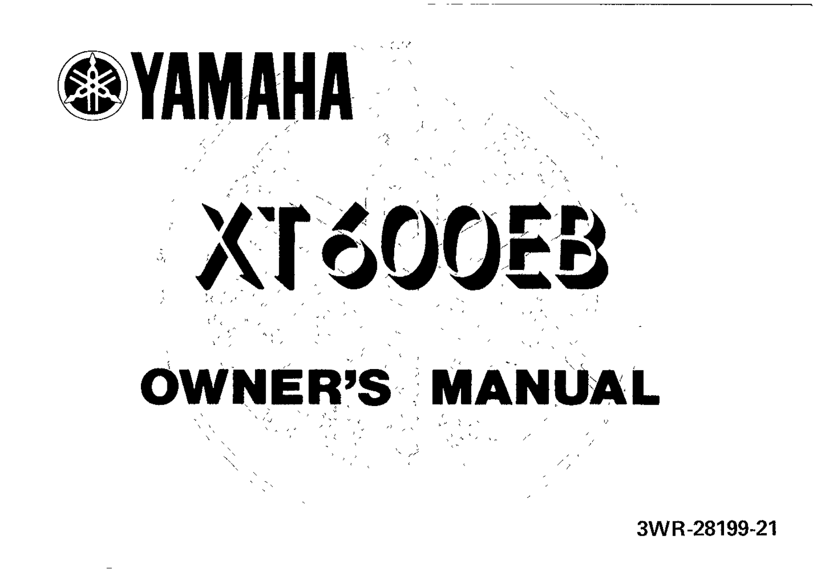 Yamaha XT600 EB 1991 Owner's manual