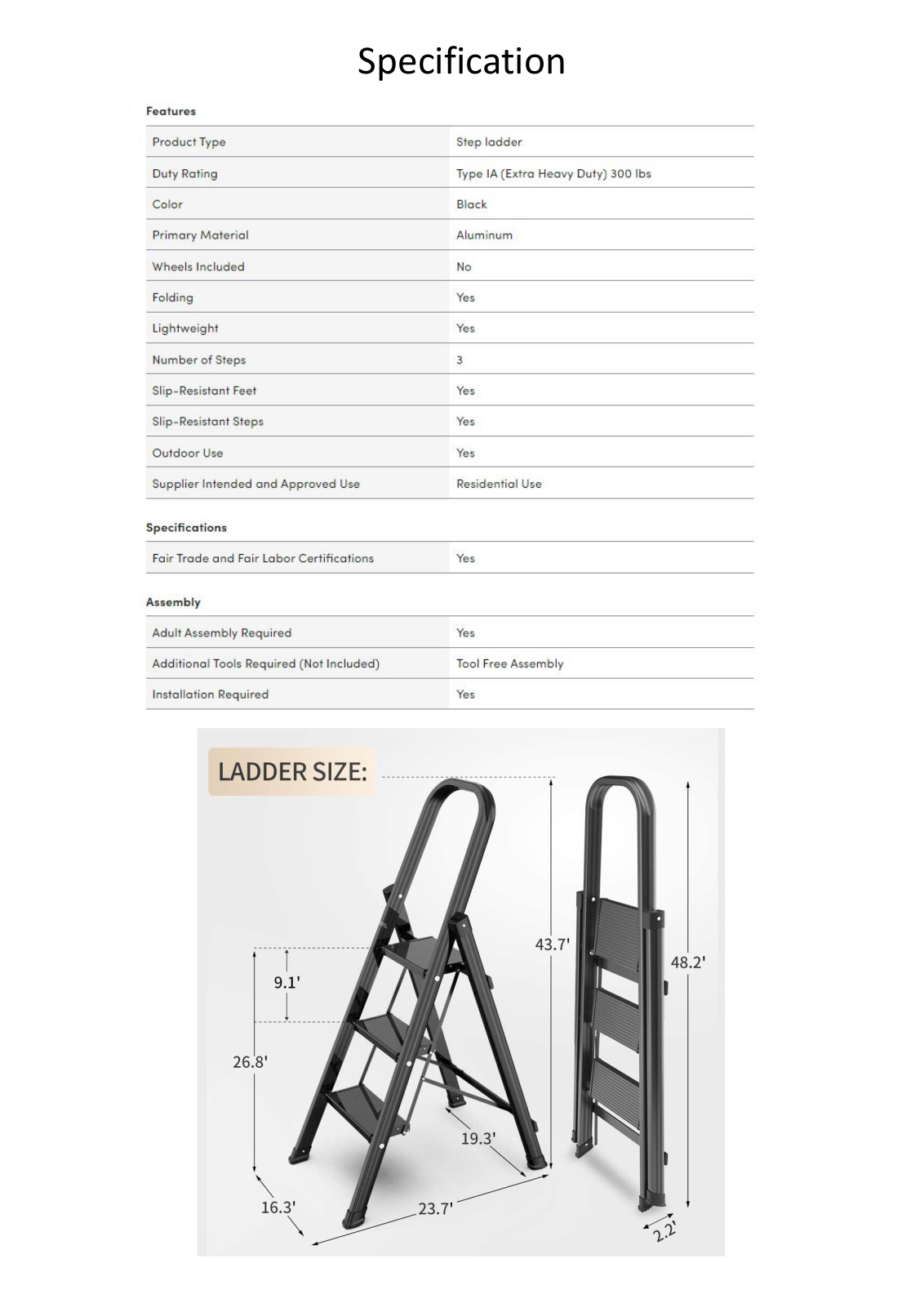 WFX Utility W006639779 Specifications - ManualMachine.com
