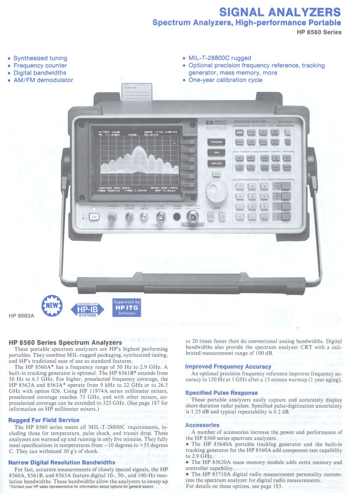 HP 8563 Specification