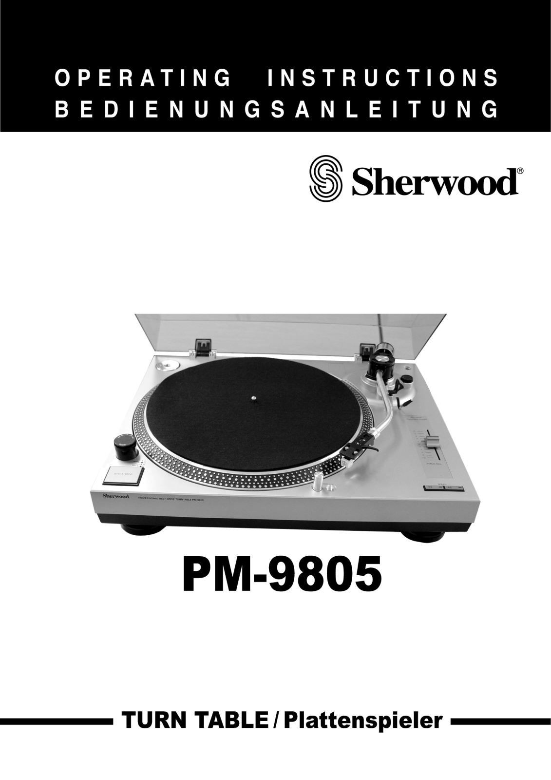 Sherwood PM-9805 User Manual