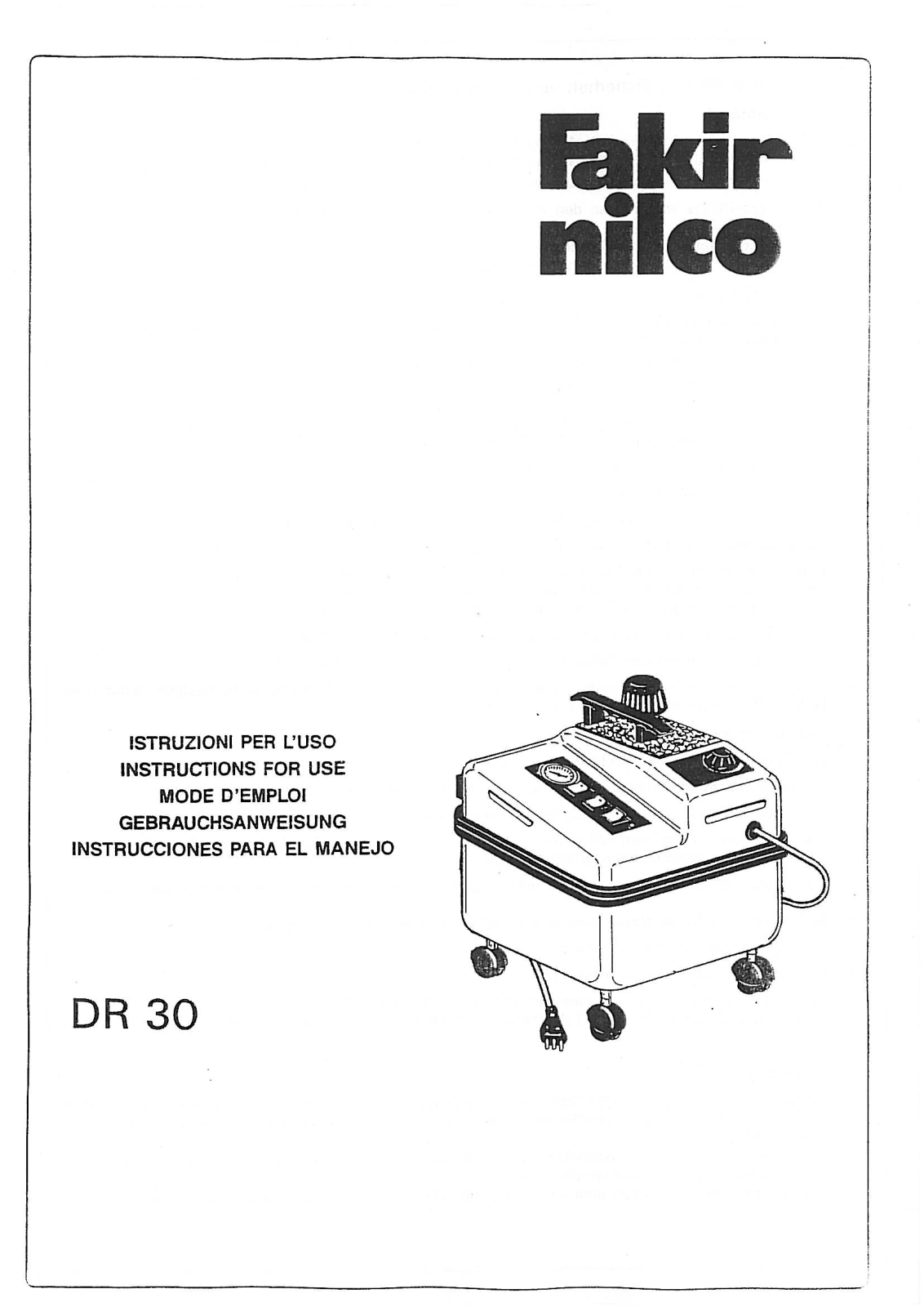 Fakir Nilco DR 30 User Manual