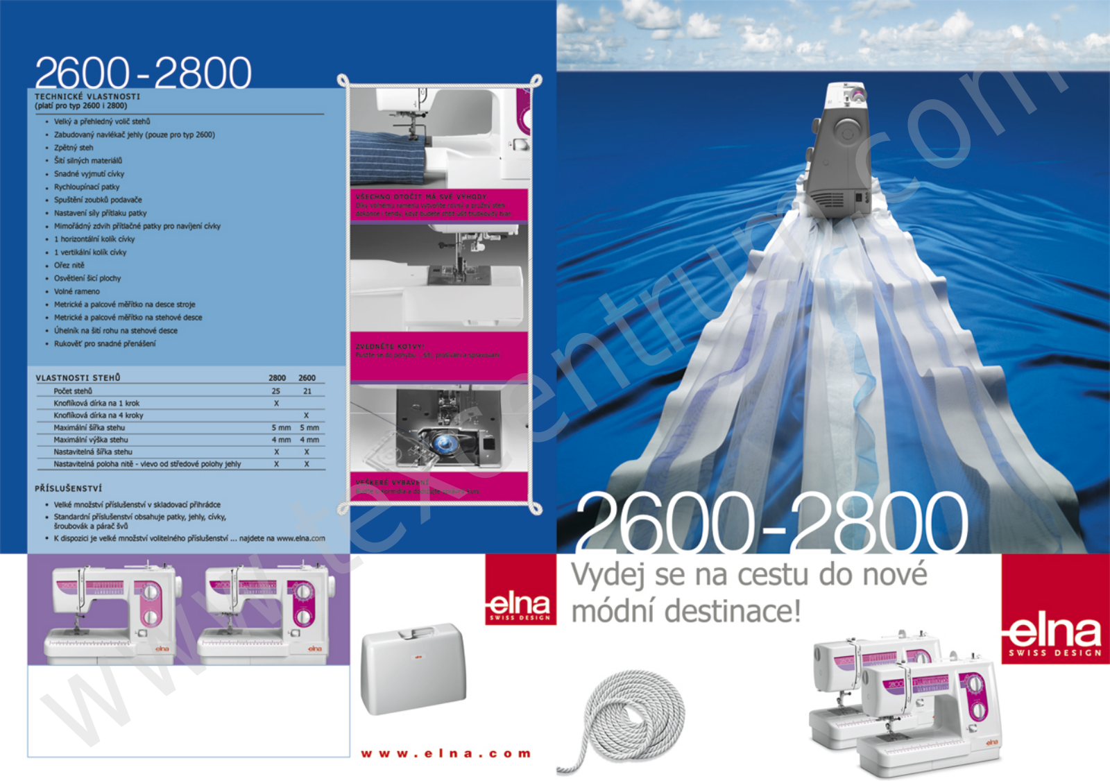 Elna 2800, 2600 BROCHURE