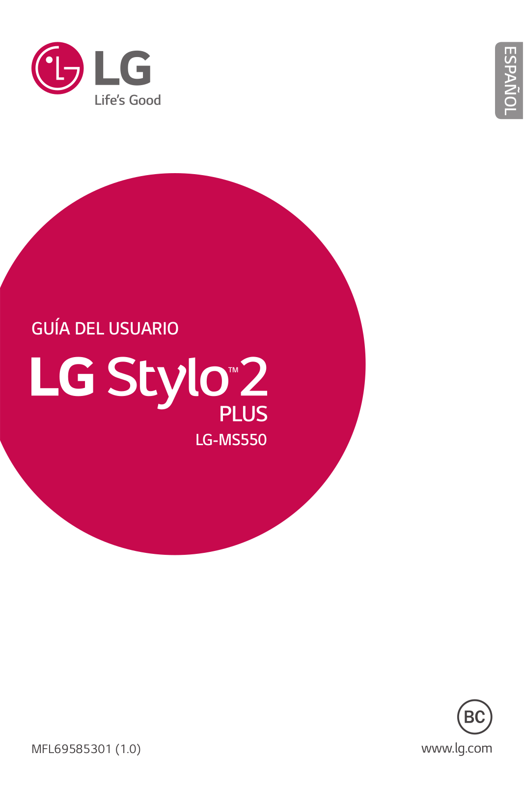 LG Stylo 2 Plus User Manual
