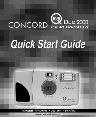 Concord EYEQ DUO 2000 QUICK START GUIDE