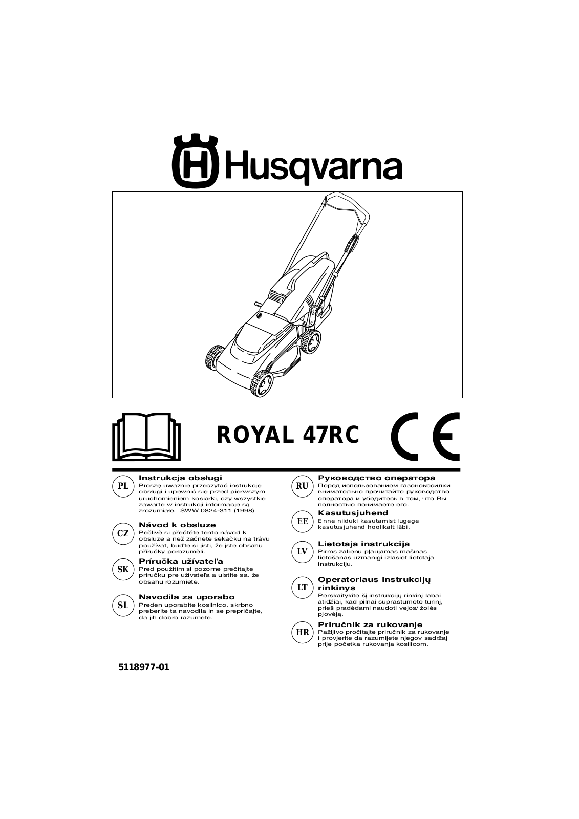 Husqvarna ROYAL 47 RC User Manual