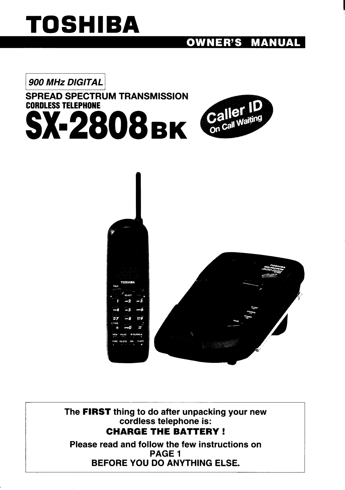 Toshiba SX2808BK User Manual