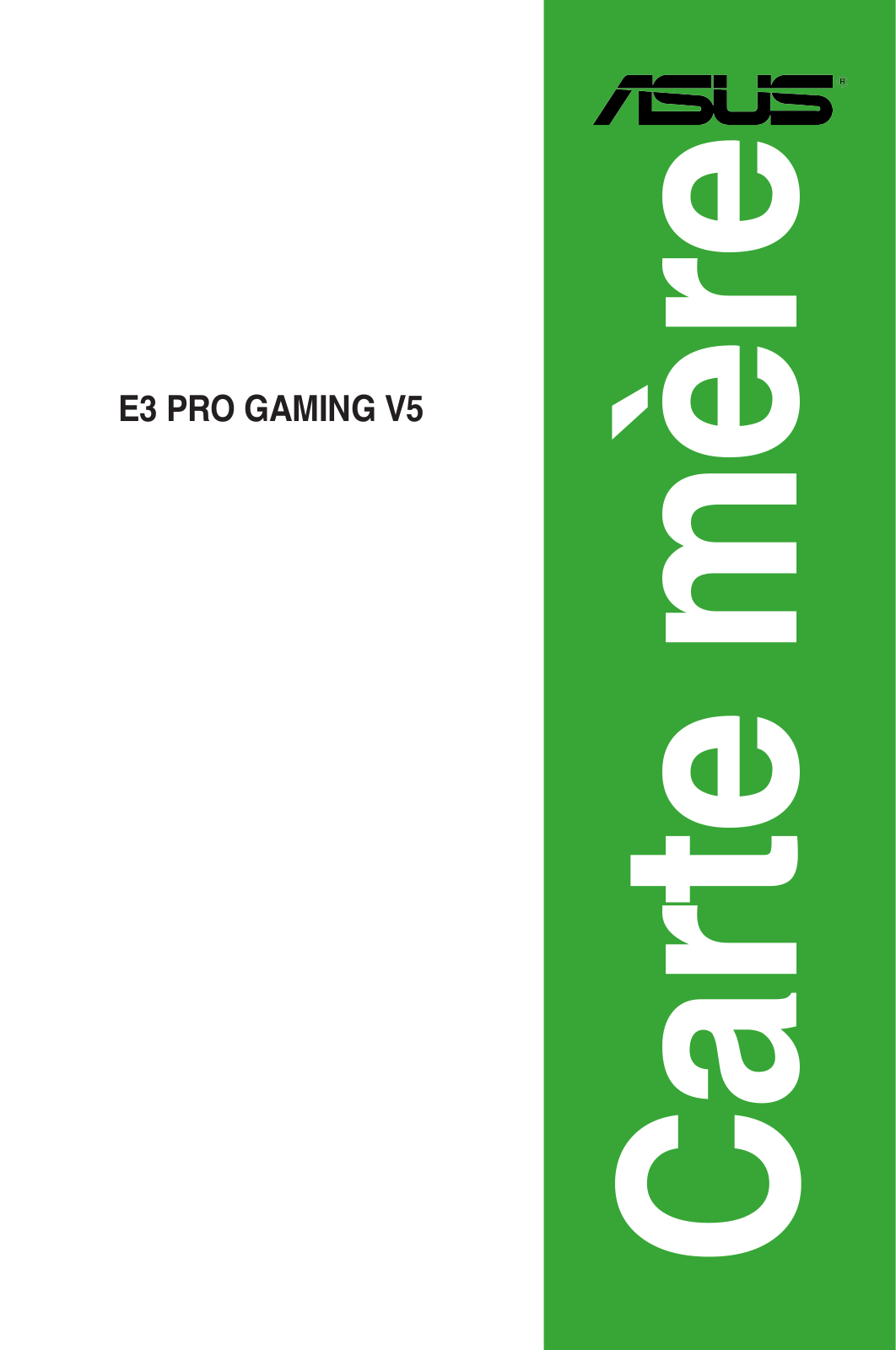 ASUS E3 PRO GAMING V5 User Manual